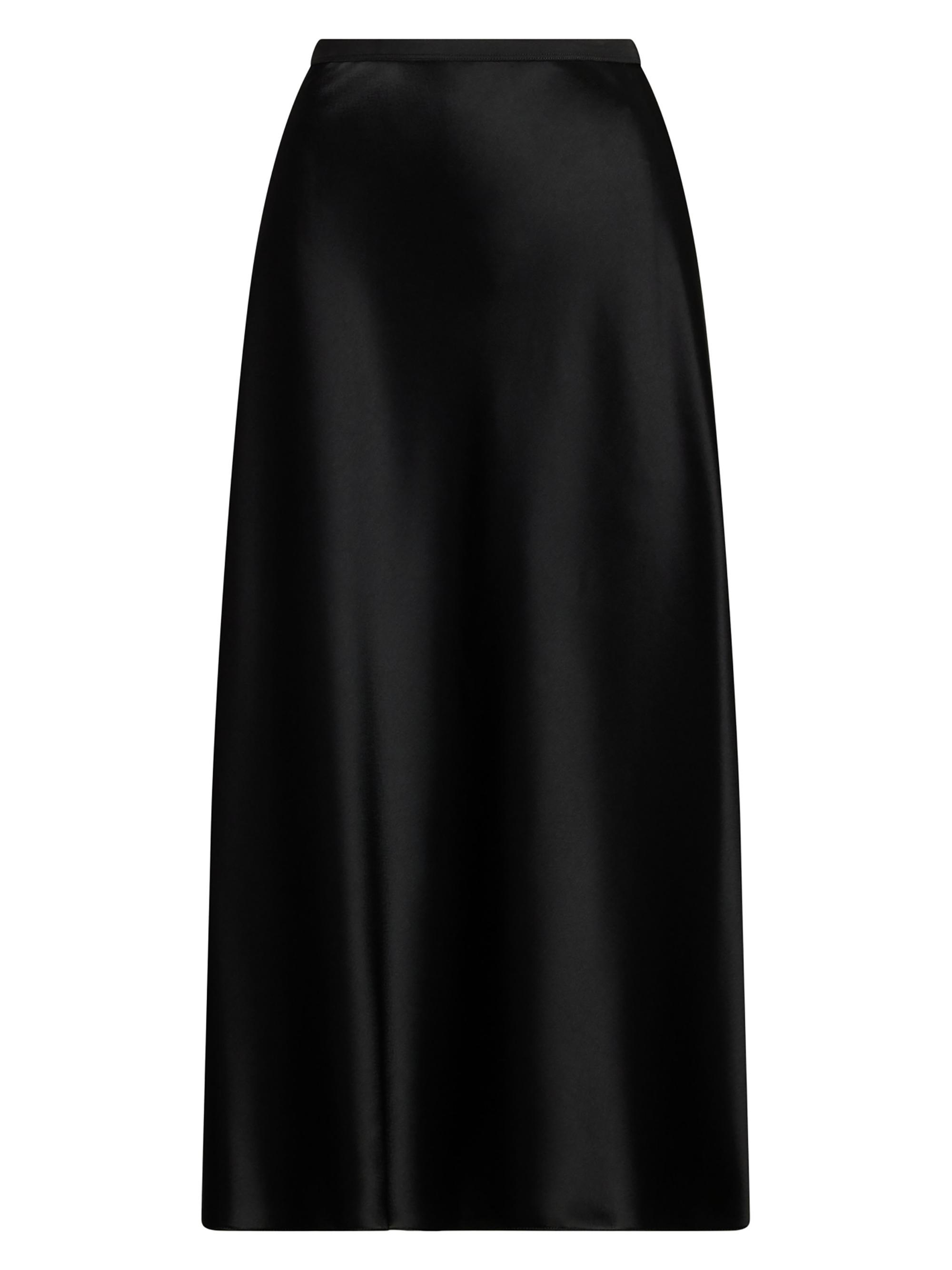 Polo Ralph Lauren Women's Double-Face Satin Midi-Skirt - Polo Black