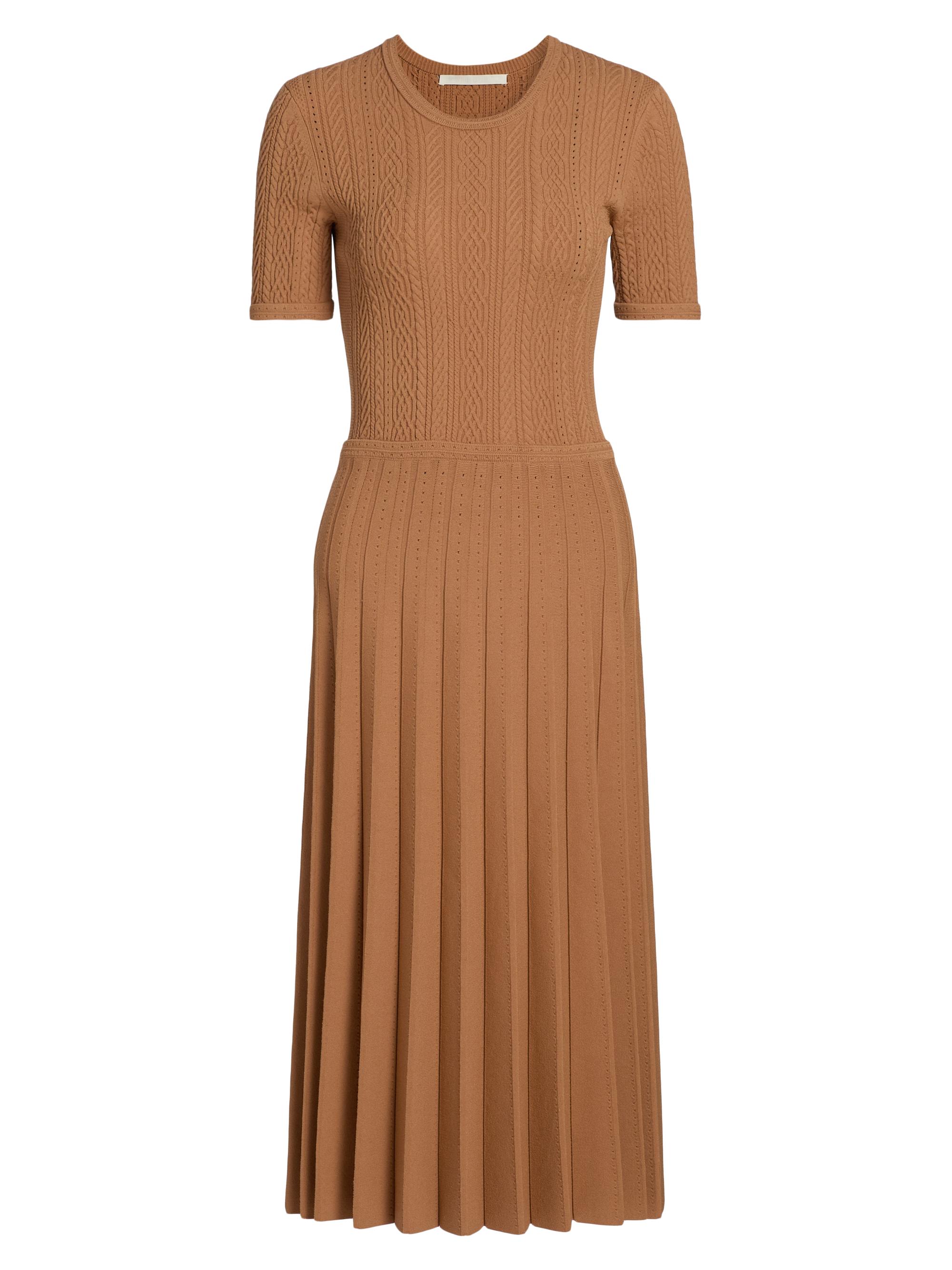Jason Wu Collection Cable-Knit Pleated Midi-Dress | Saks Fifth Avenue