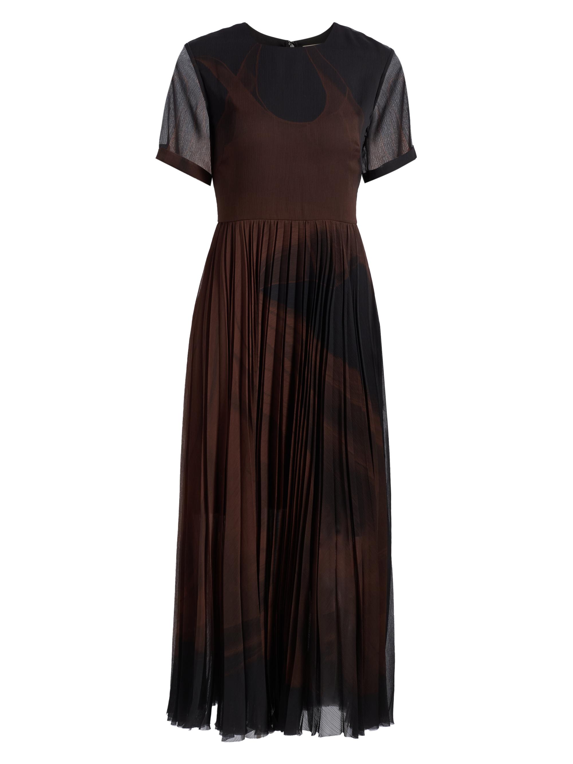 Jason Wu Collection Women's Dancing Pleat Midi-Dress - Black Medjool