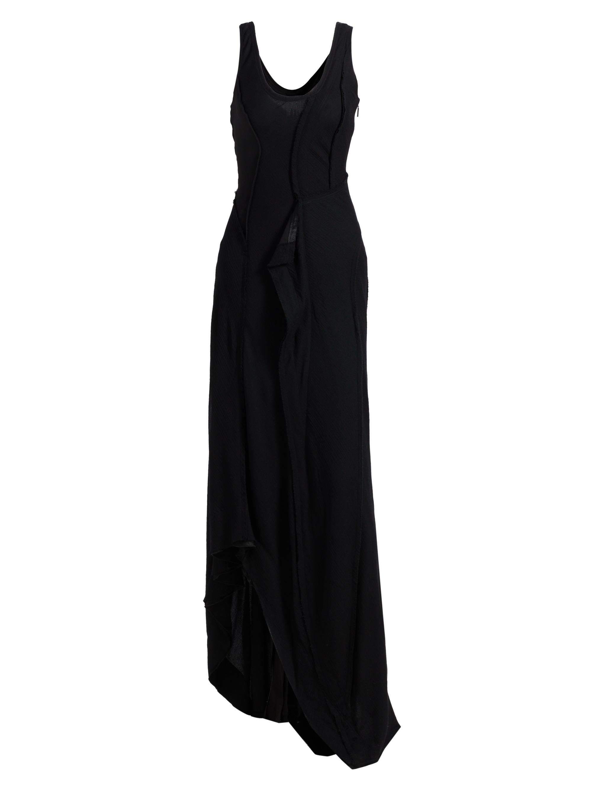 Jason Wu Collection Women's Wool Chiffon Asymmetric Gown - Black