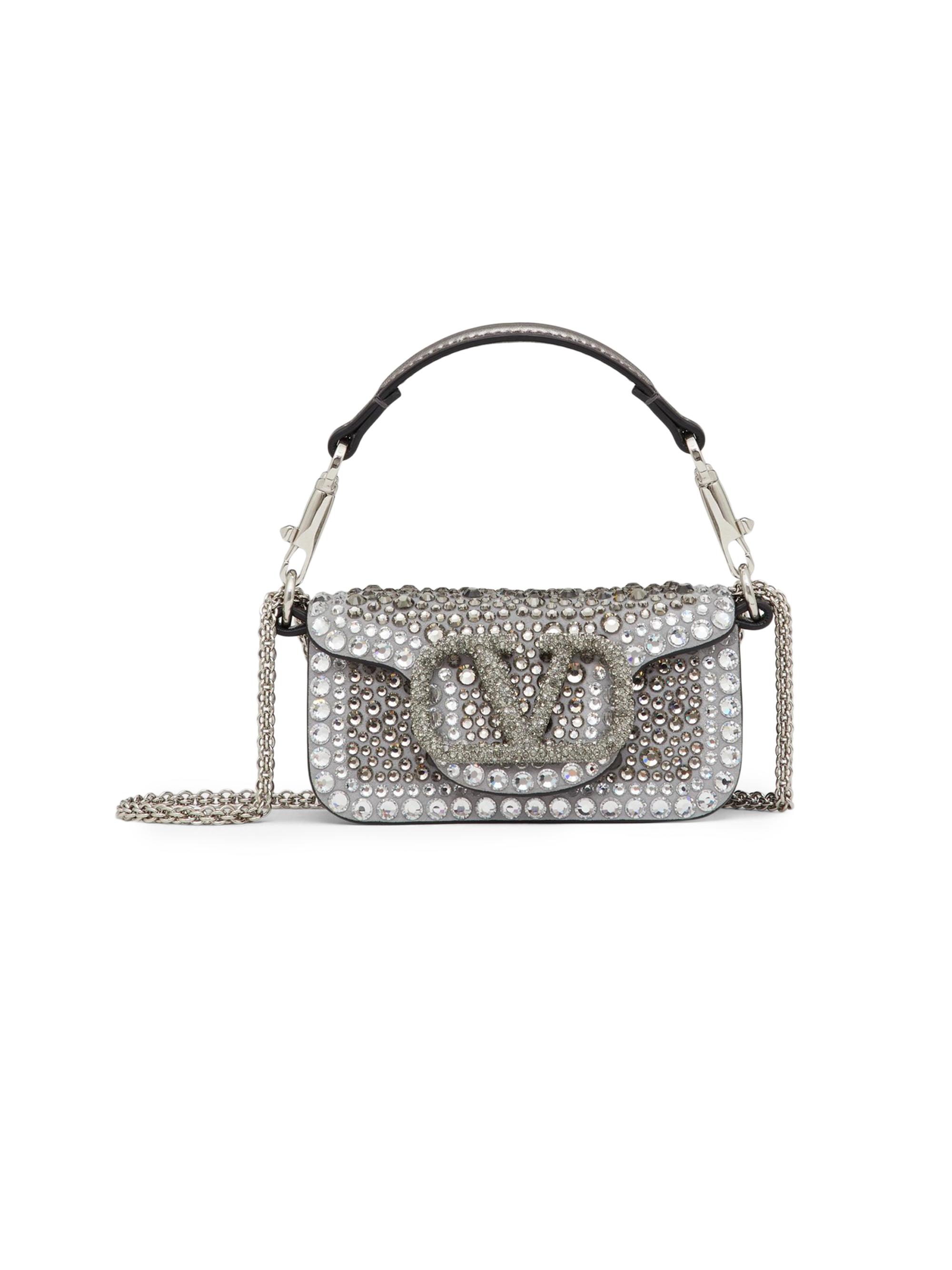 Valentino Garavani Locò Micro Bag With Chain And Jewel Logo