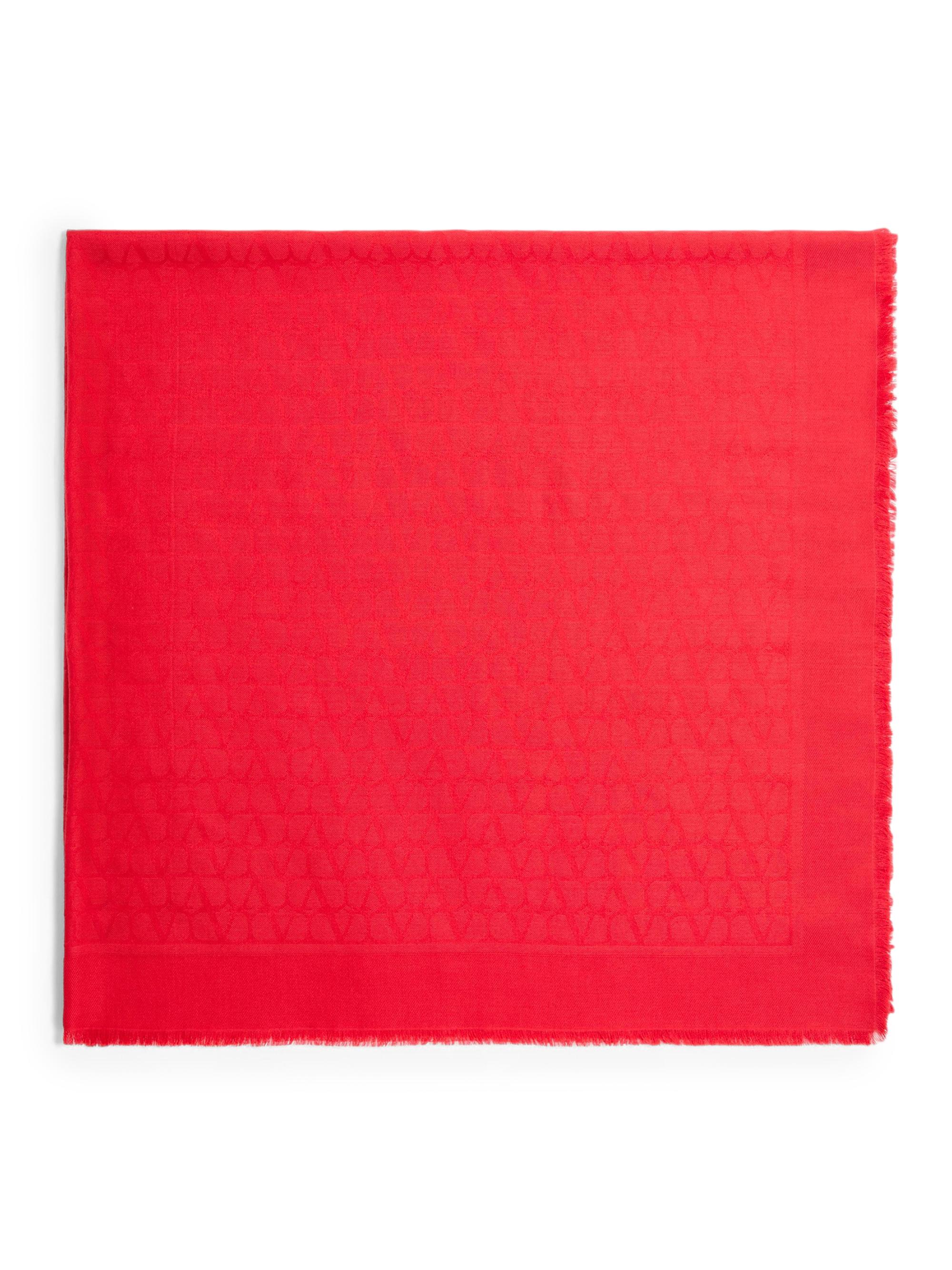 Valentino Garavani Women's Toile Iconographe Wool and Silk Shawl - Rosso Valentino