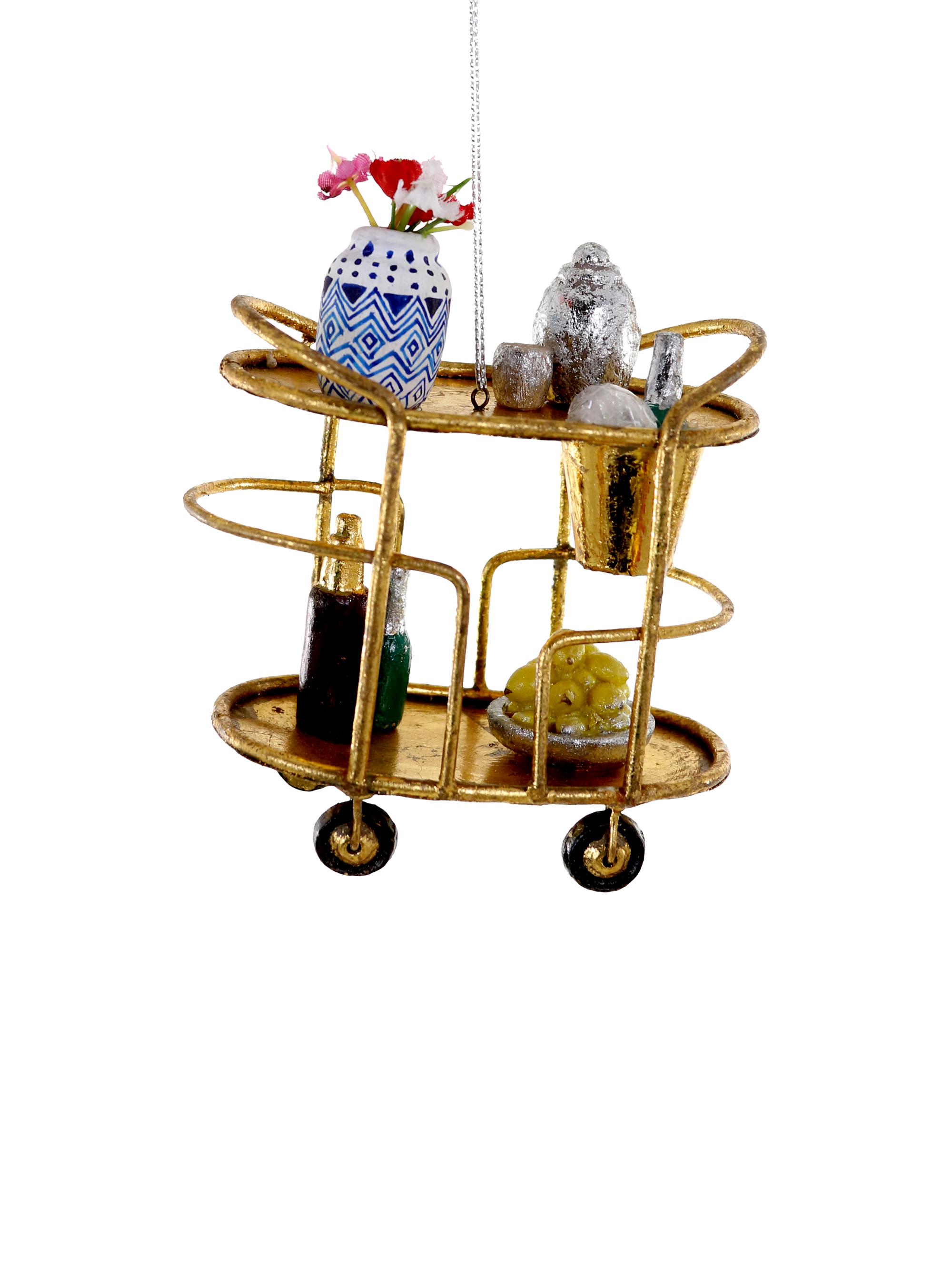 Cody Foster & Co Glam Bar Cart Wire Ornament