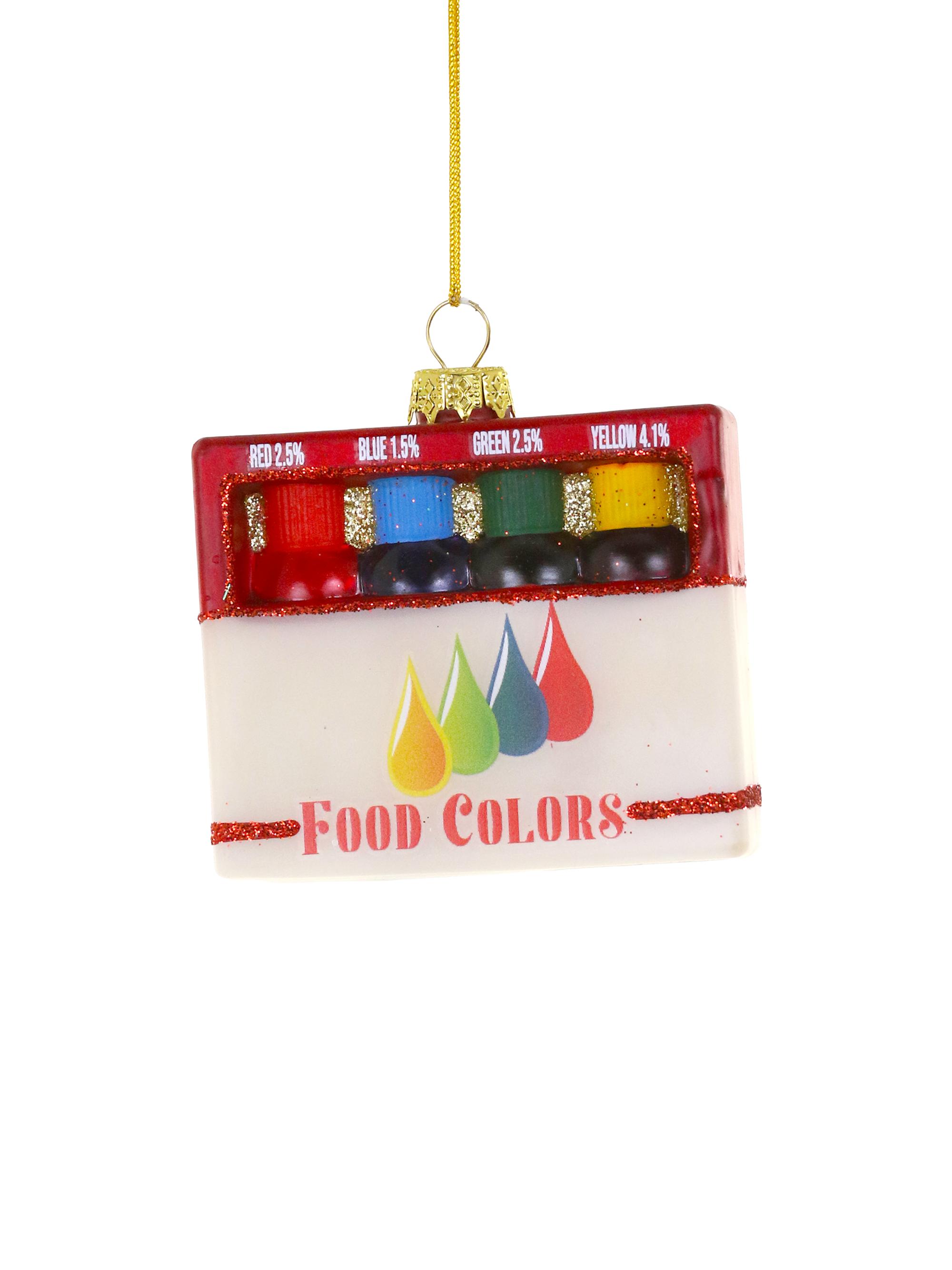 Cody Foster & Co Glass Food Coloring Ornament