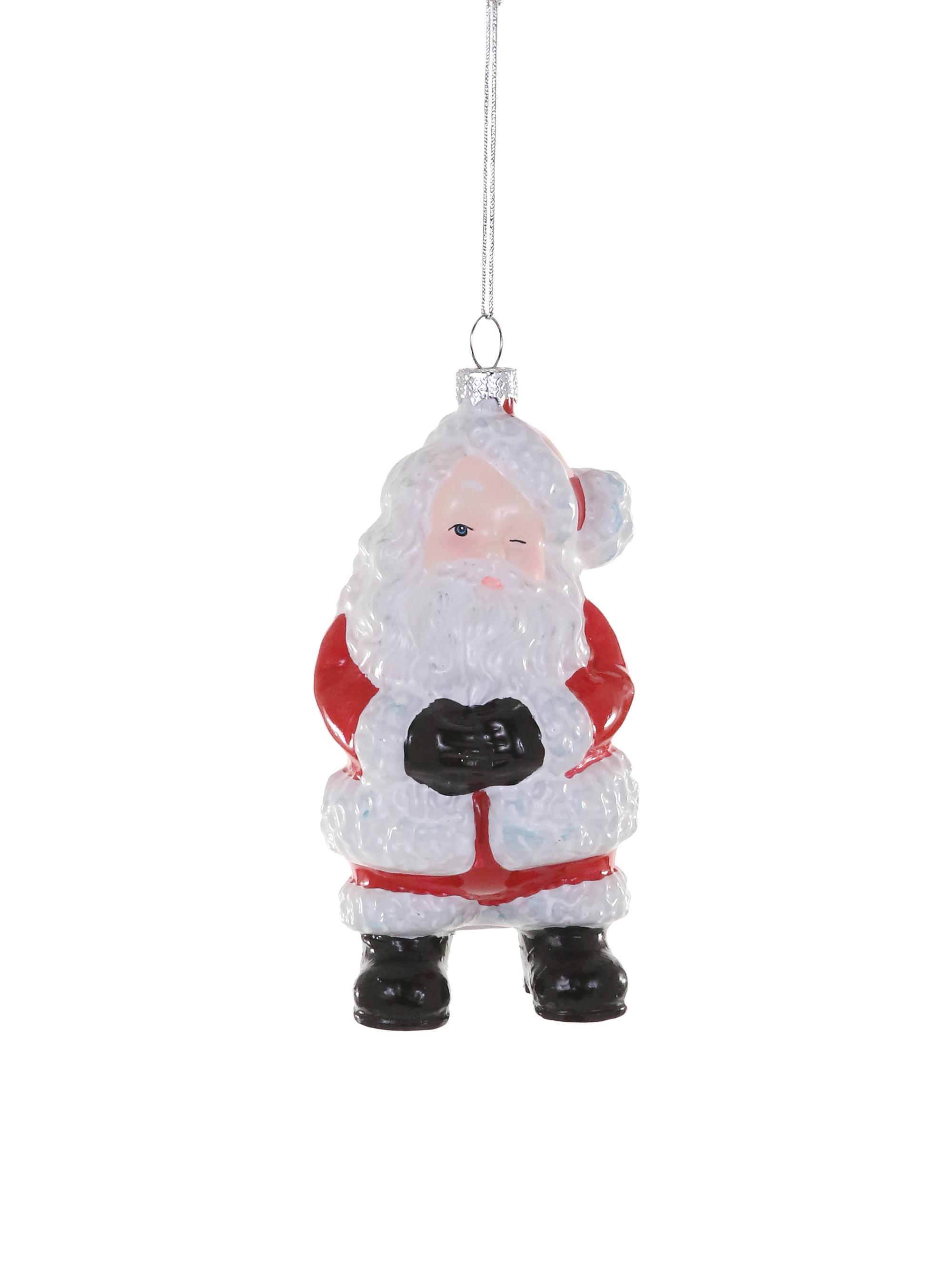 Cody Foster & Co Santa Claus Glass Ornament