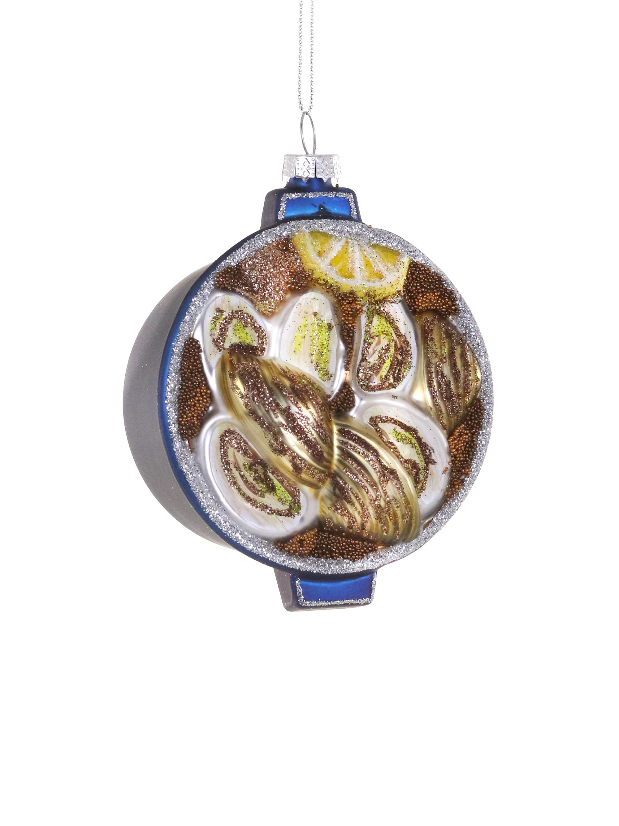 Cody Foster & Co Clams Glass Ornament