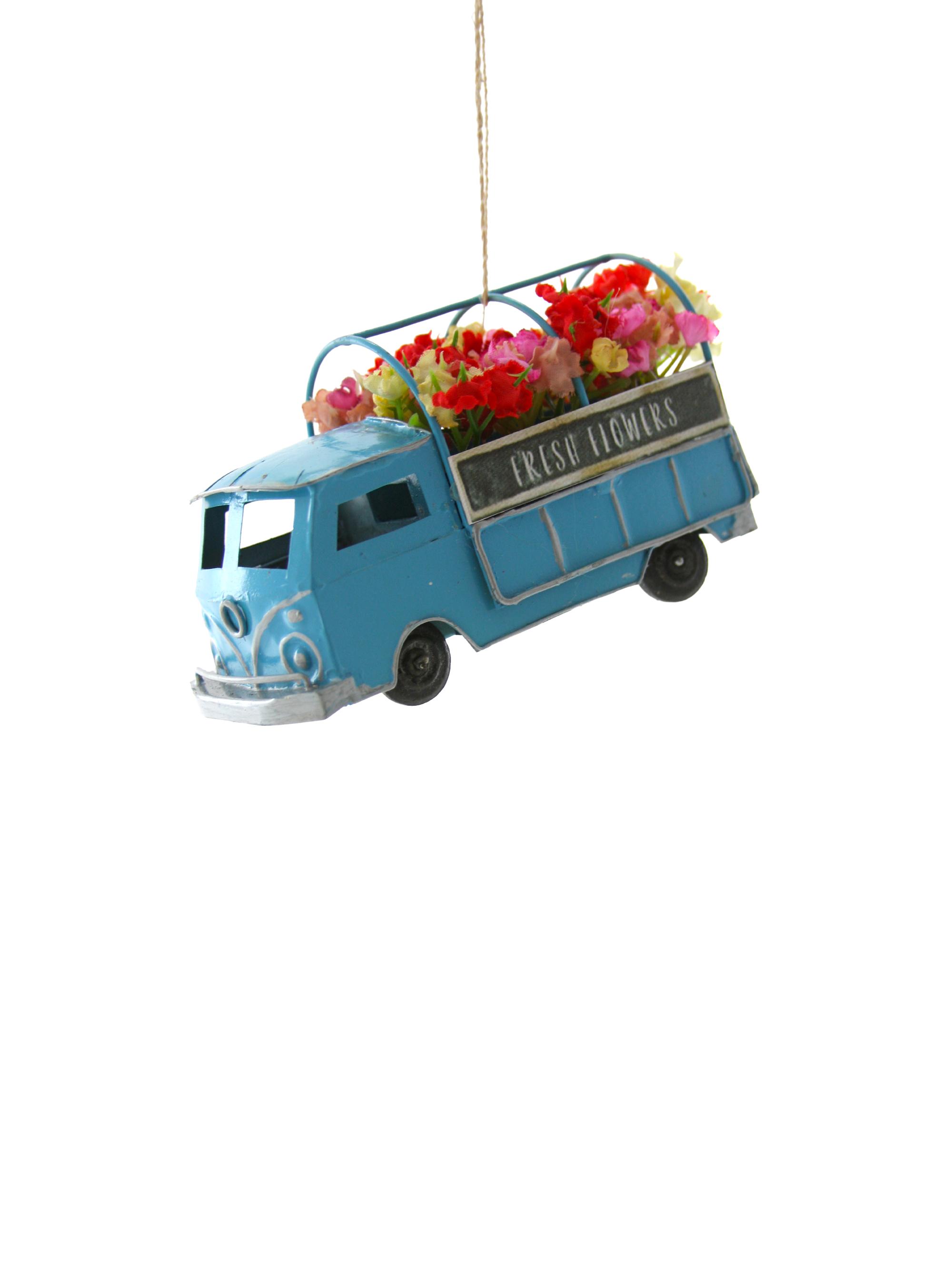 Cody Foster & Co Fresh Flowers Truck Ornament