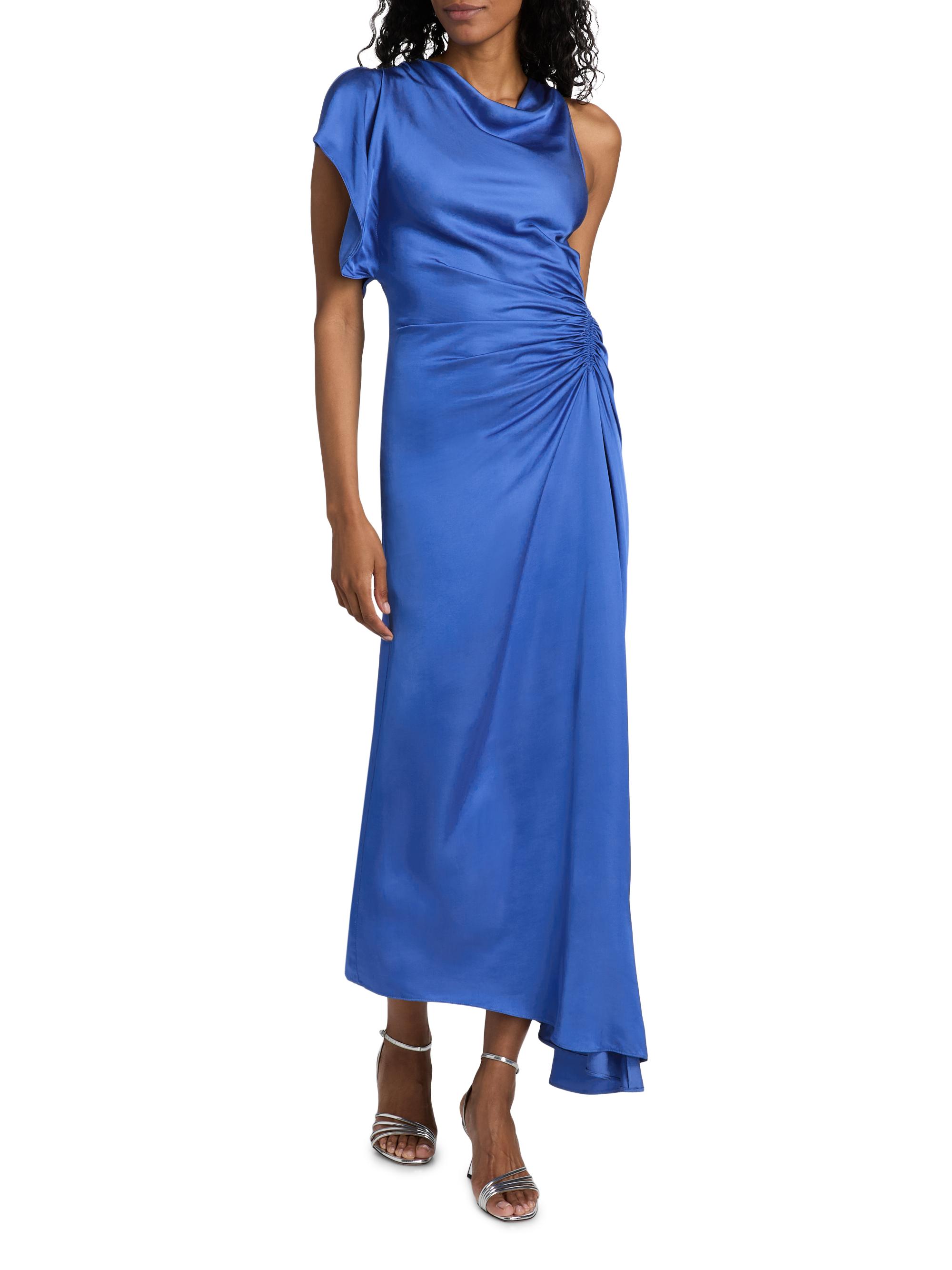 A.L.C. Women's Pia Satin Midi-Dress - Lapis - Size 00