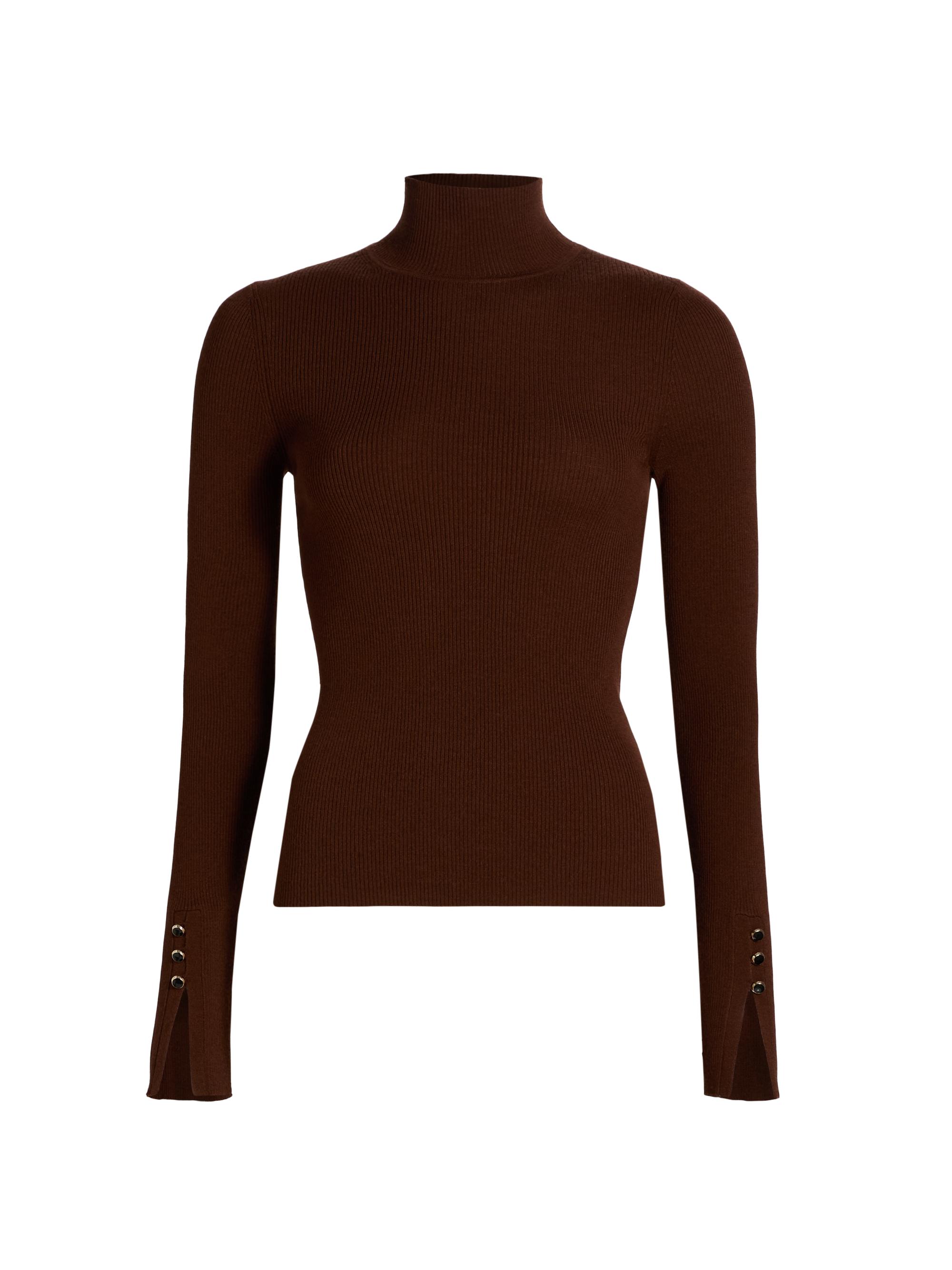 L'AGENCE Kamdyn Mock Turtleneck Top | Saks Fifth Avenue