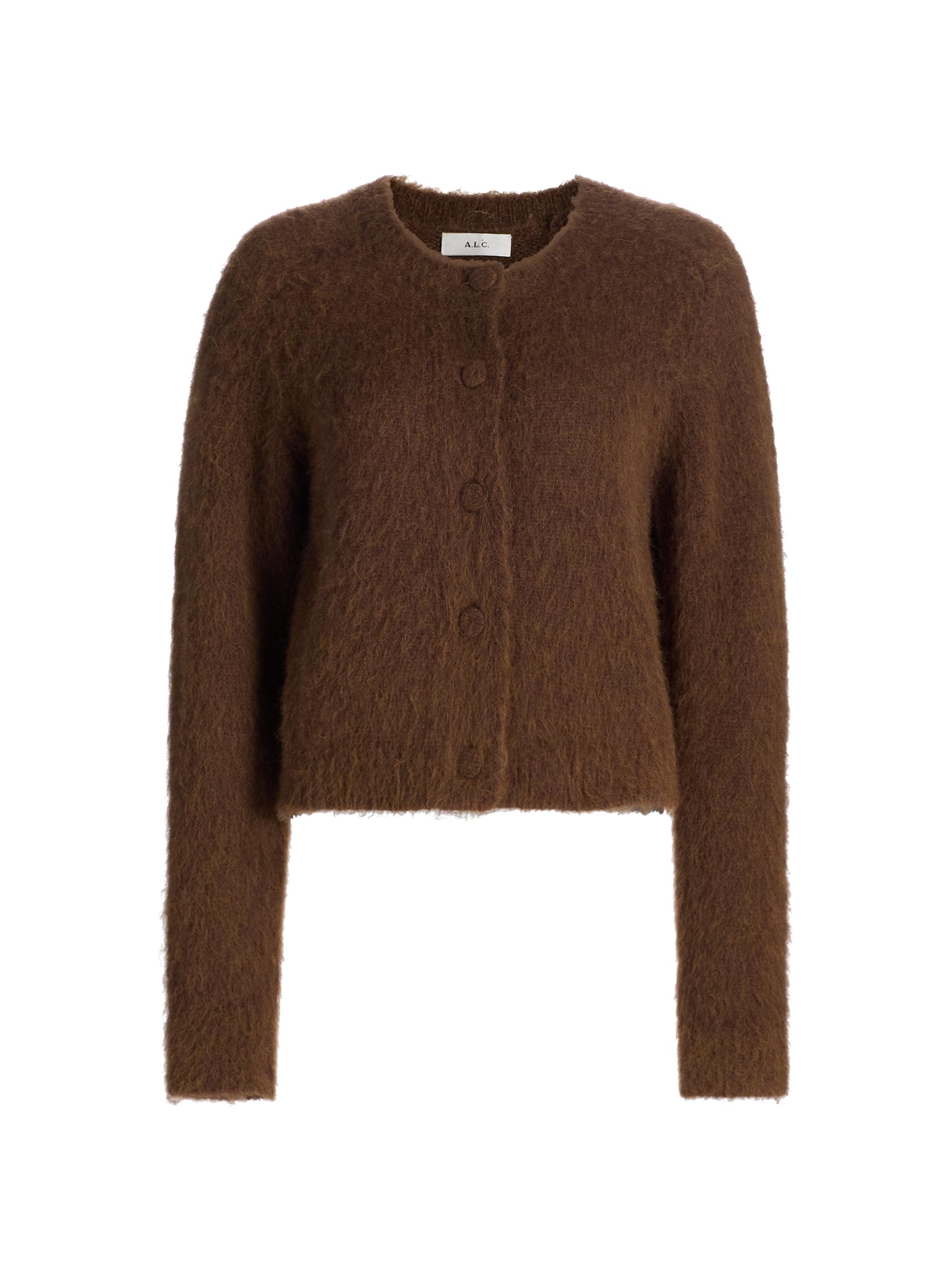 A.L.C. Women's Lainie Brushed Alpaca-Blend Cardigan - Bronco