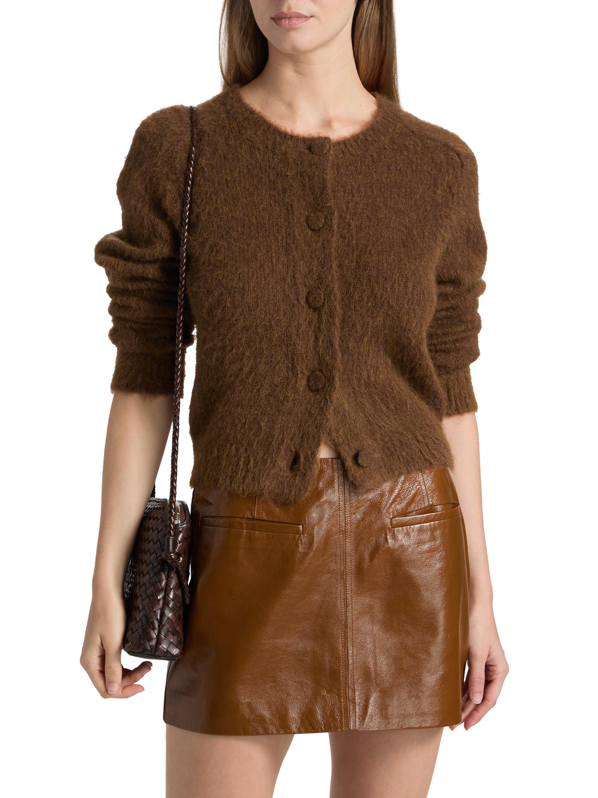 A.L.C. Lainie Brushed Alpaca-Blend Cardigan | Saks Fifth Avenue