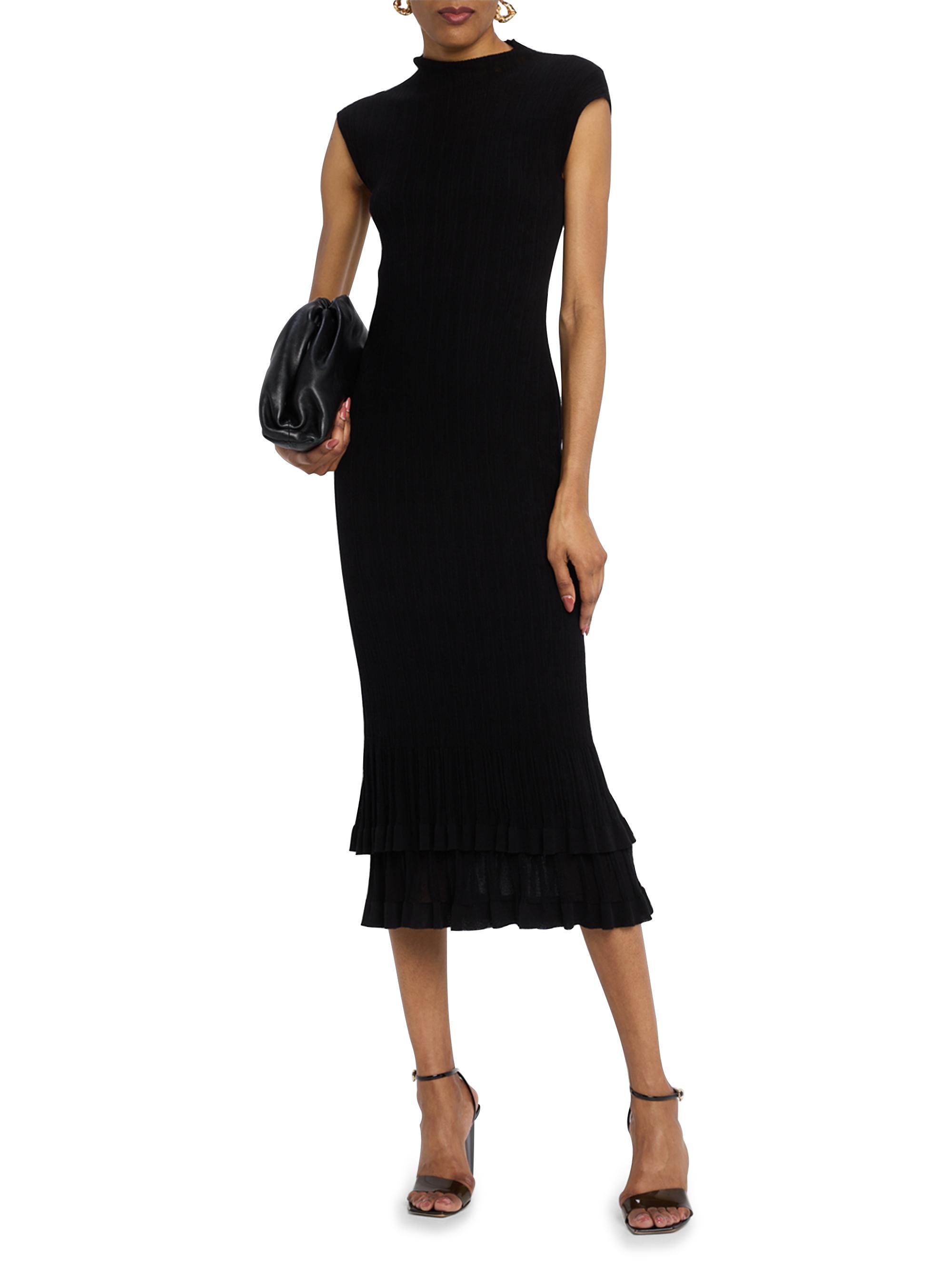fitted off shoulder dress Off-shoulder maxi dress w/ side slit