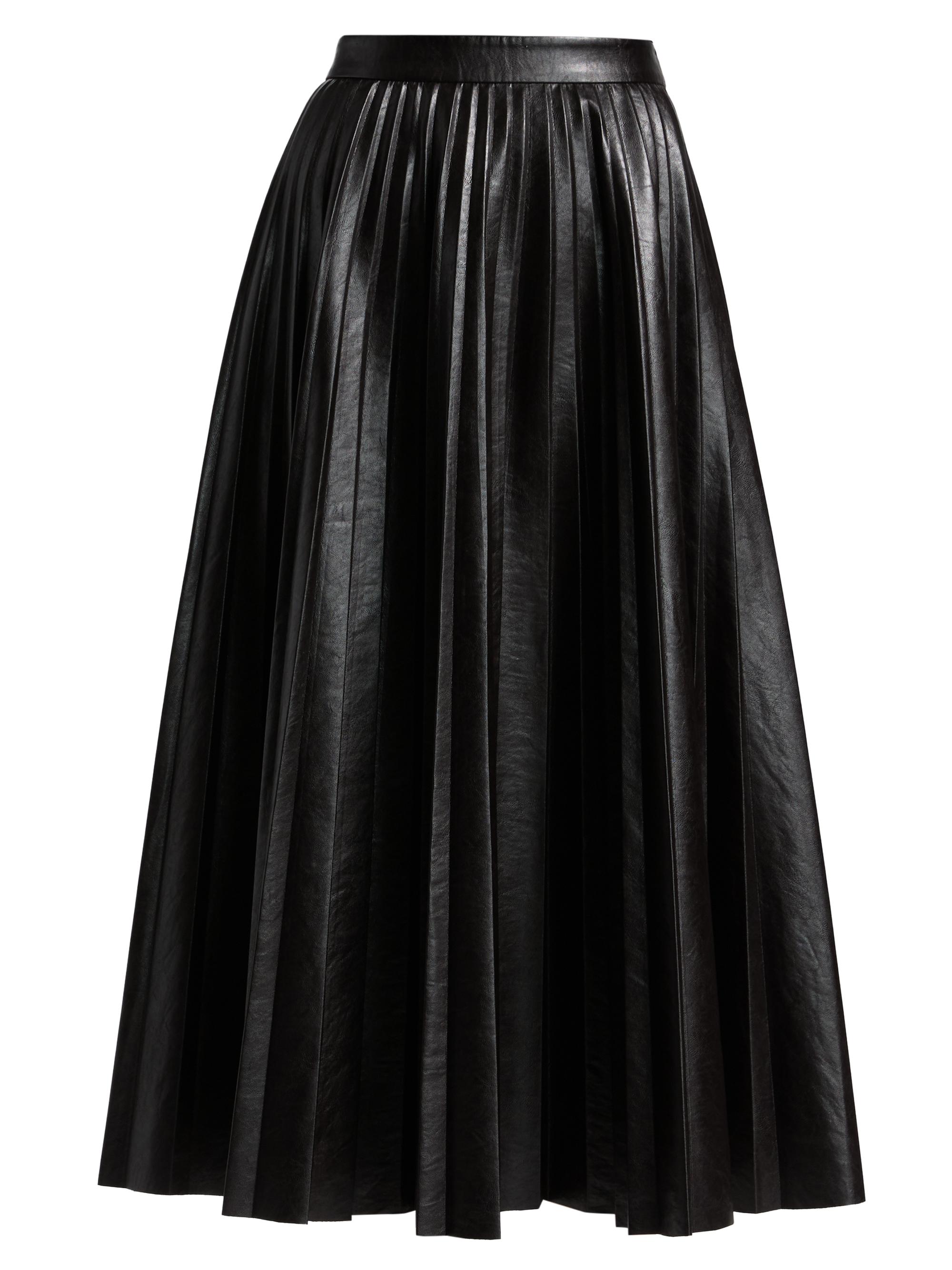 Cinq à Sept Macey Faux-Leather Midi Skirt | Saks Fifth Avenue