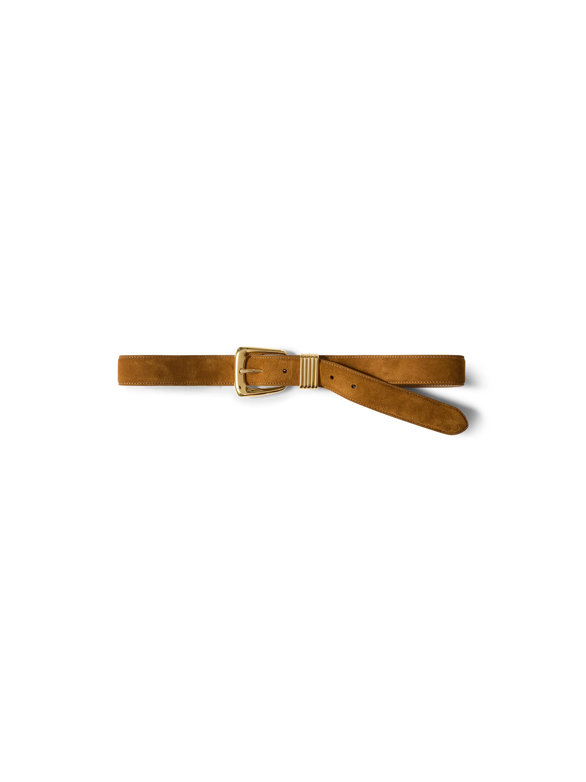 Veronica Beard Women's Suede Arch Belt - Acorn