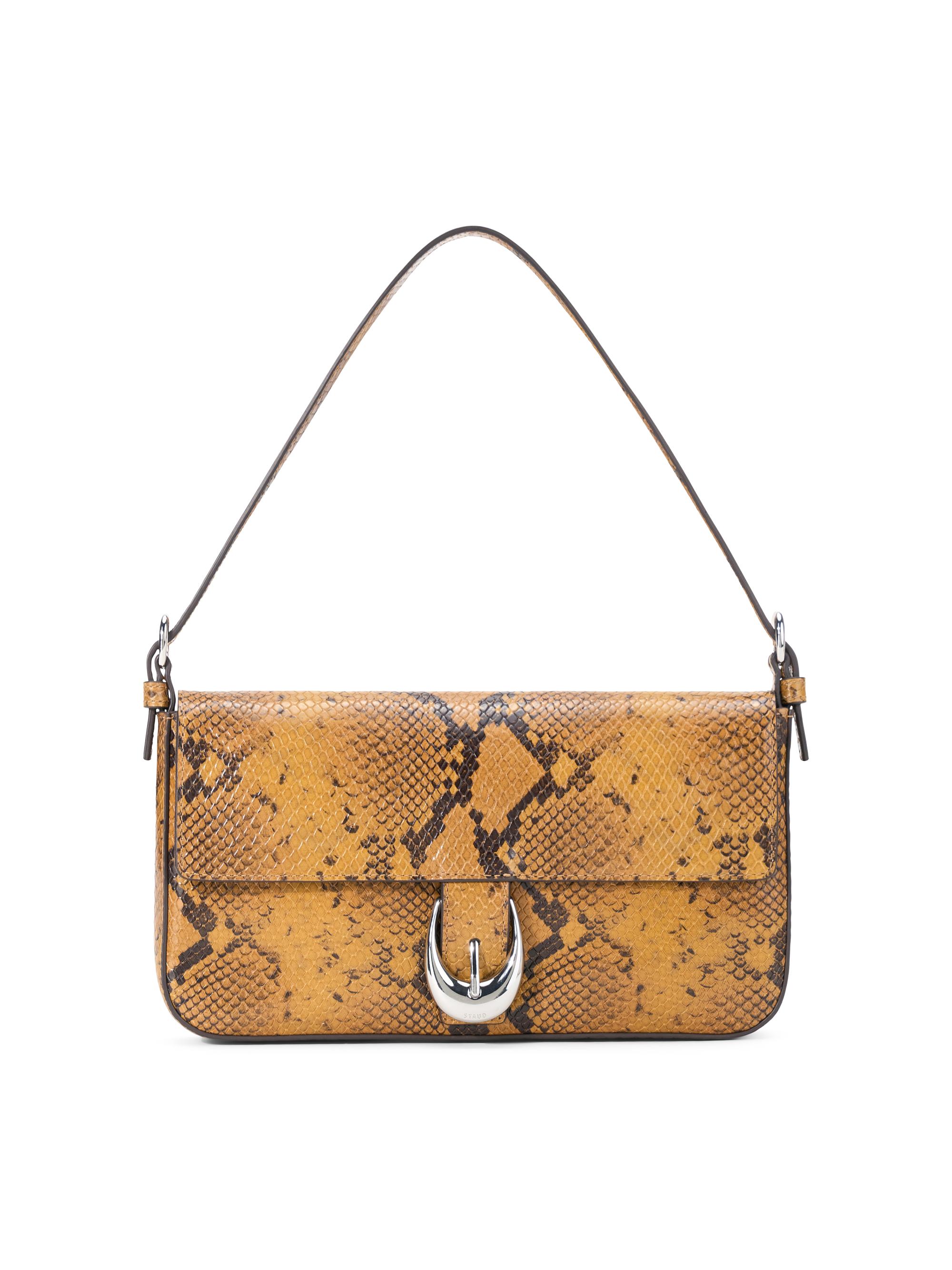 Staud Women's Harlow Snakeskin-Print Leather Shoulder Bag - Snake