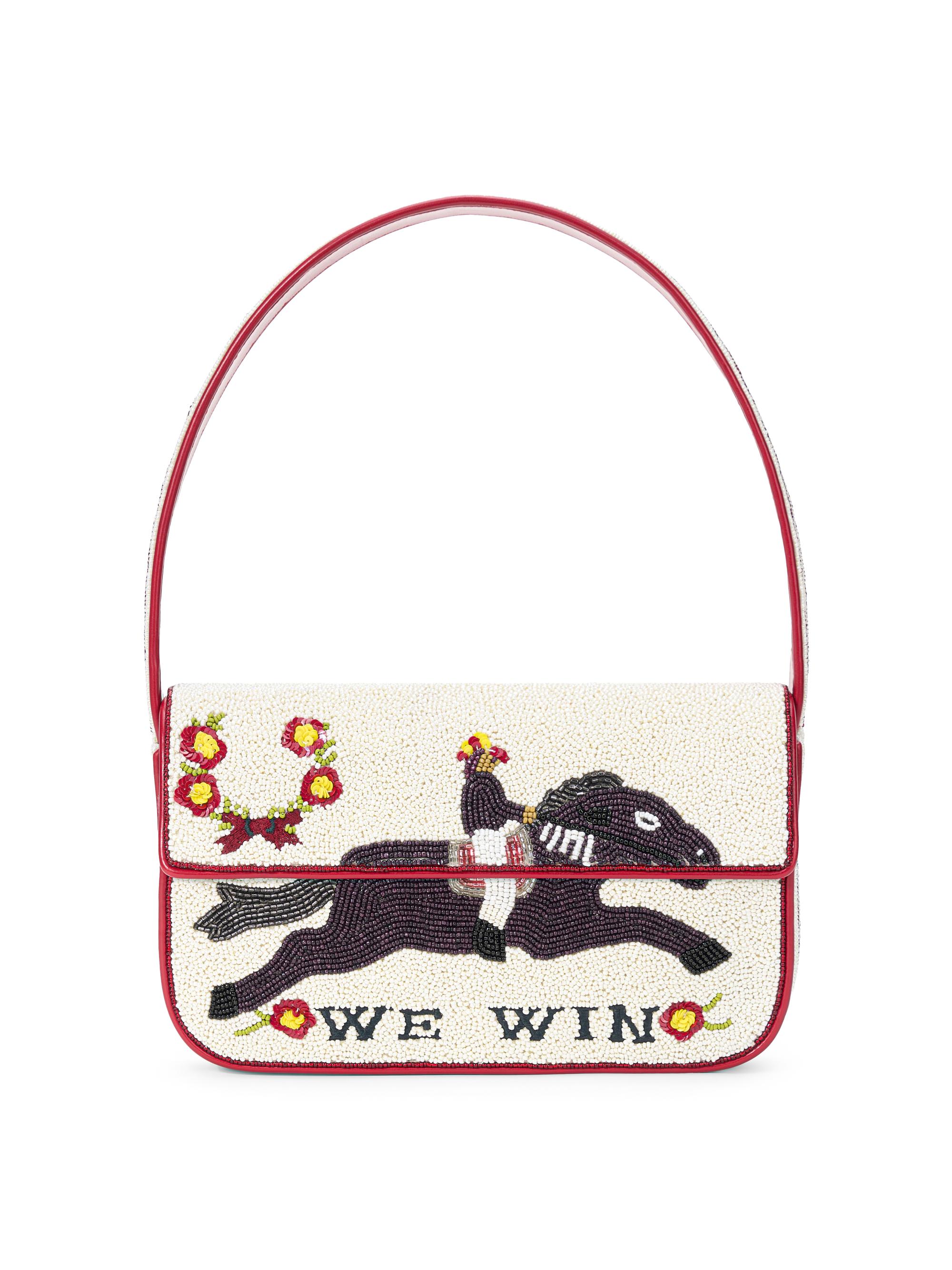 Staud Women's Tommy Beaded Top Handle Bag - Derby