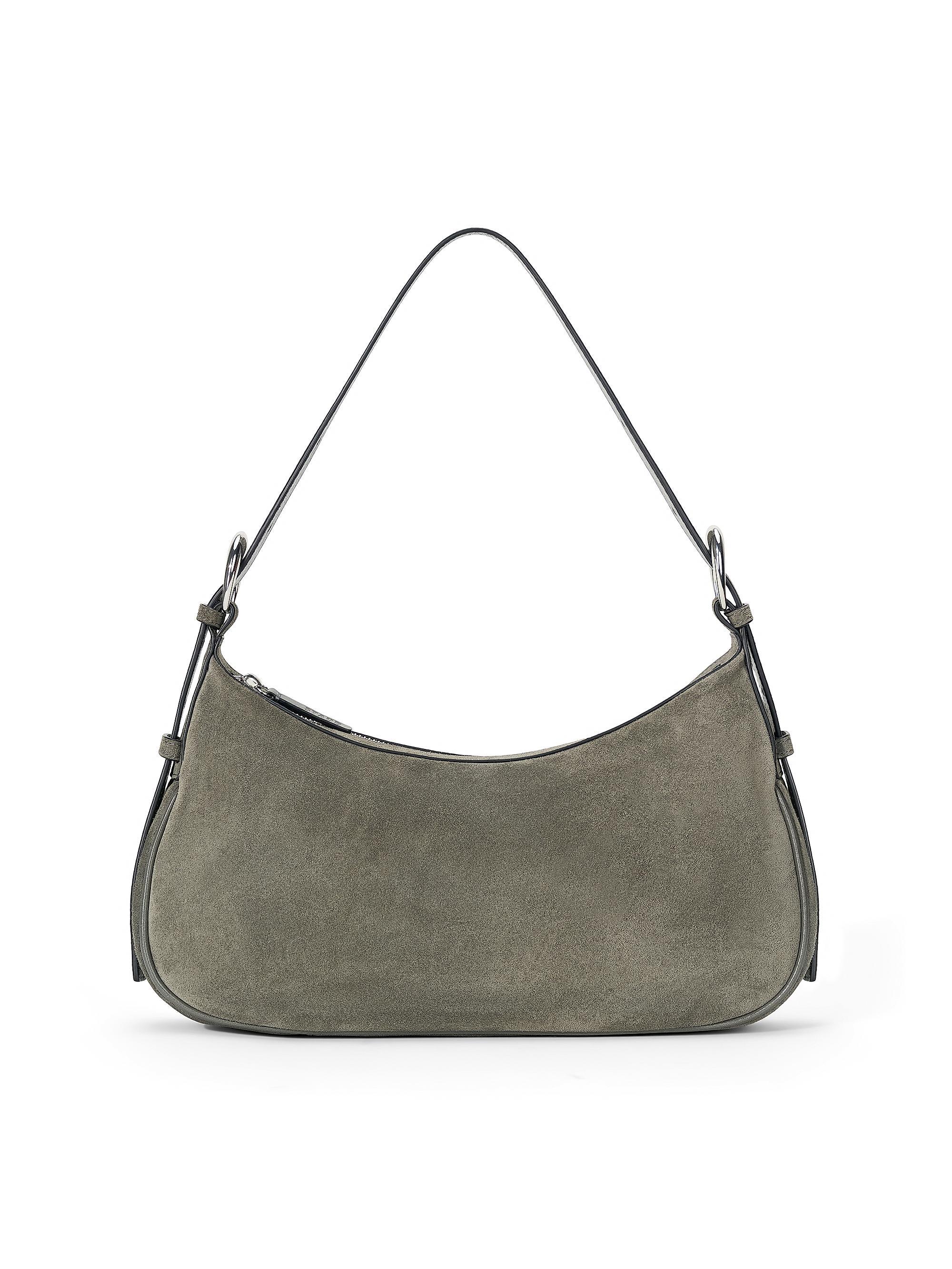 Staud Women's Pine Suede Shoulder Bag - Storm