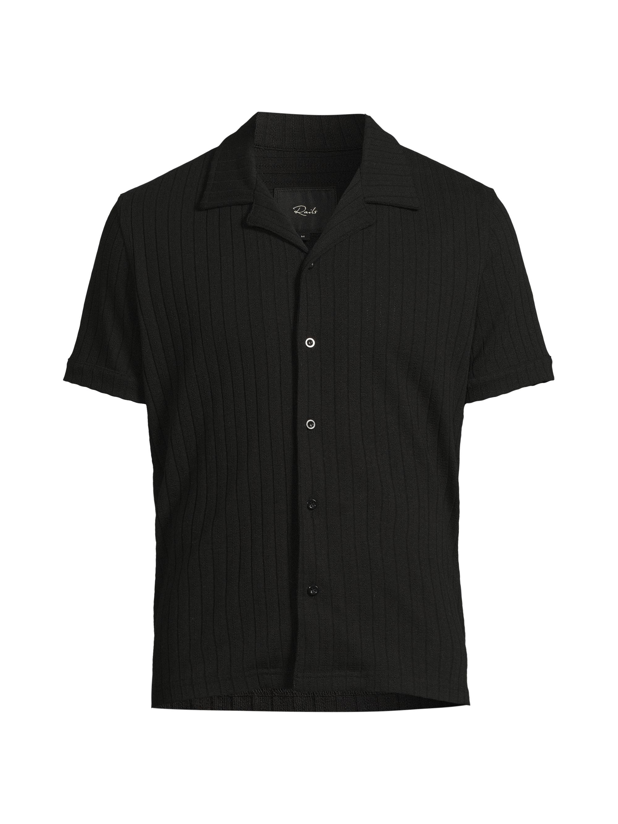 トップス Helmut lang CLASSIC SHIRT black 24ss Helmut Lang Modest Woven Jacquard Camp Shirt | Saks Fifth Avenue