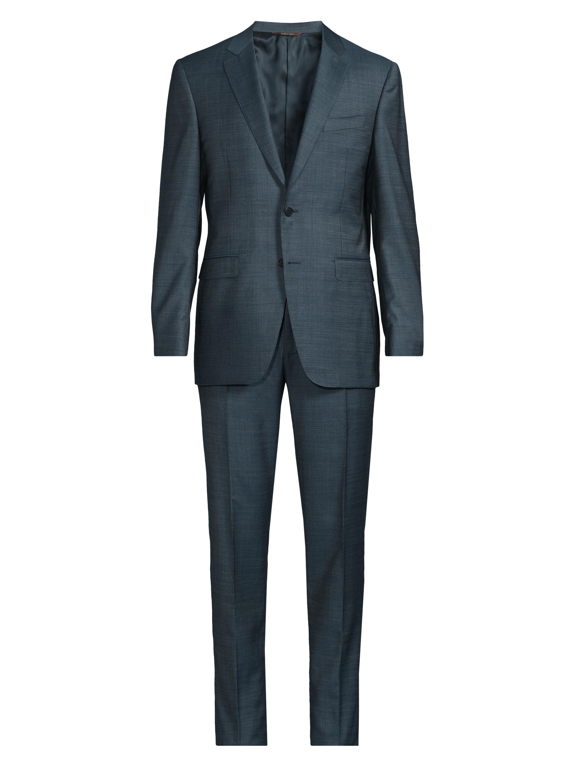 Emporio Armani Solid Virgin Wool Suit | Saks Fifth Avenue
