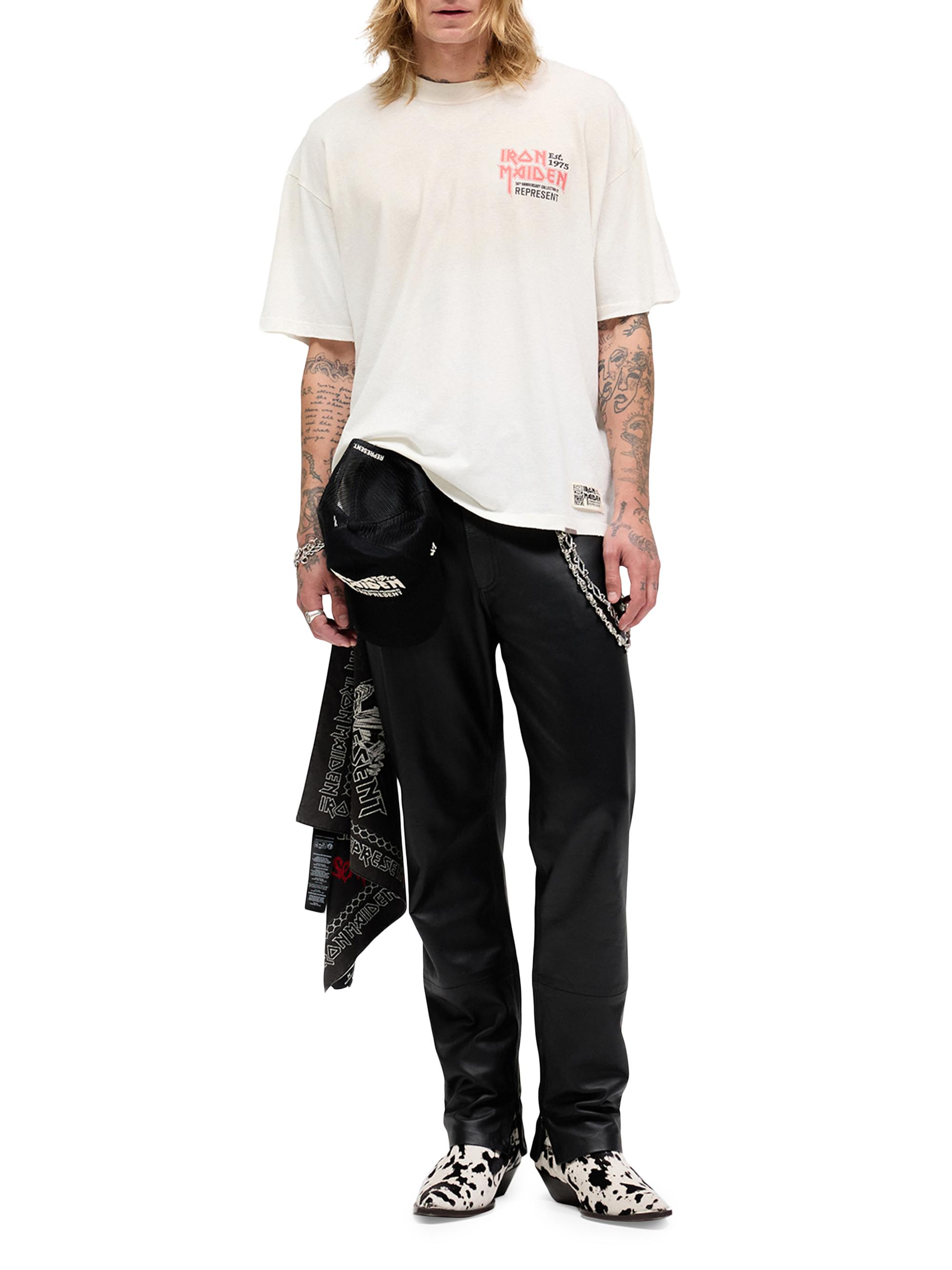 Represent Men's Graphic Cotton-Blend T-Shirt - Washed Ecru