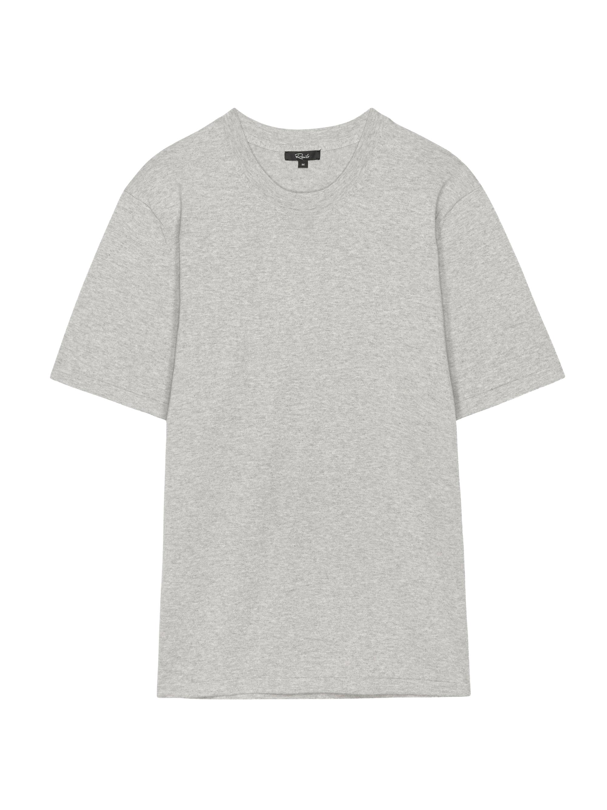 Rails Men's Mason Cotton-Cashmere Crewneck T-Shirt - Heather Grey