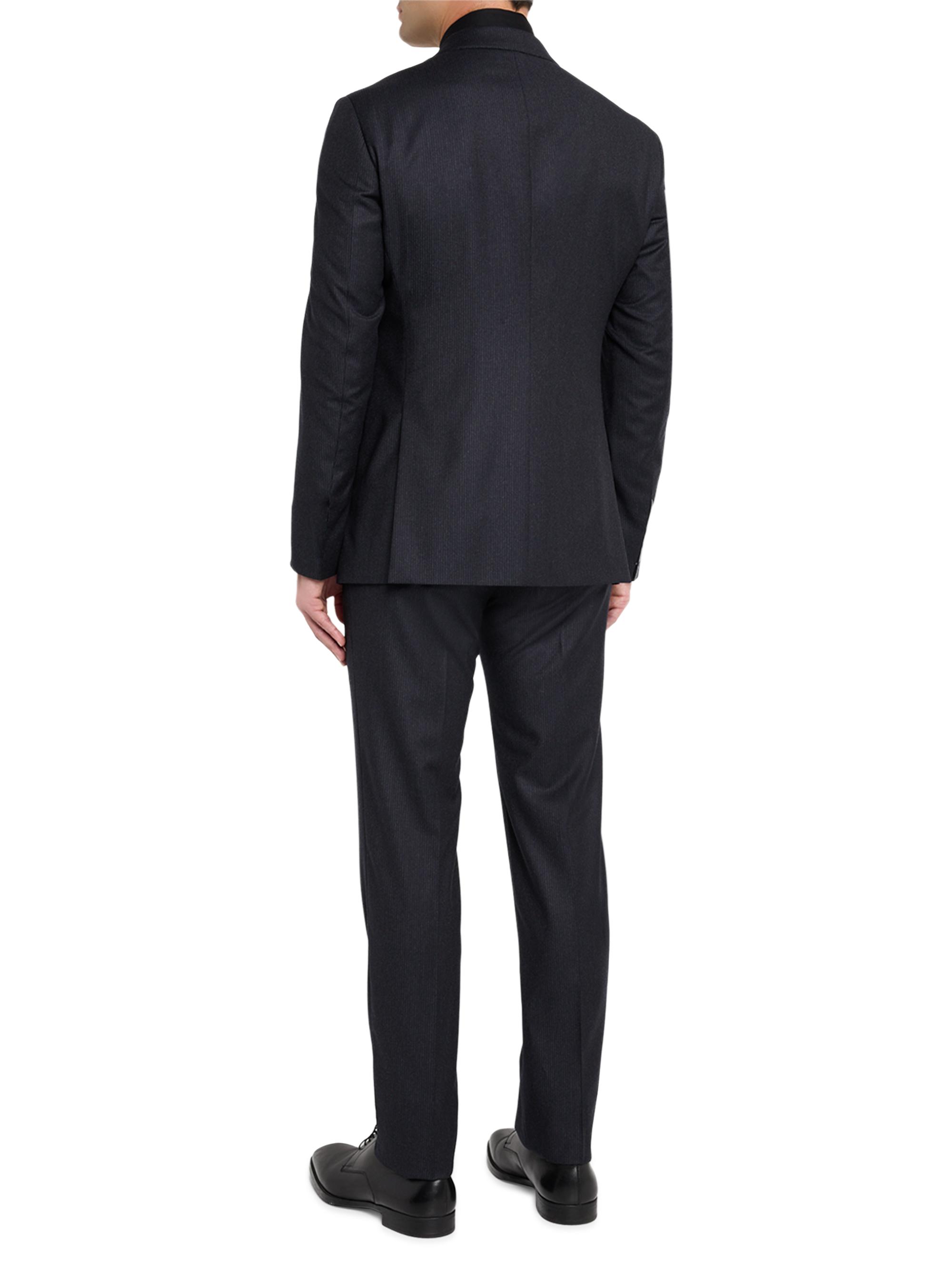 Giorgio Armani Micro Pinstriped Virgin-Wool Single-Breasted Suit