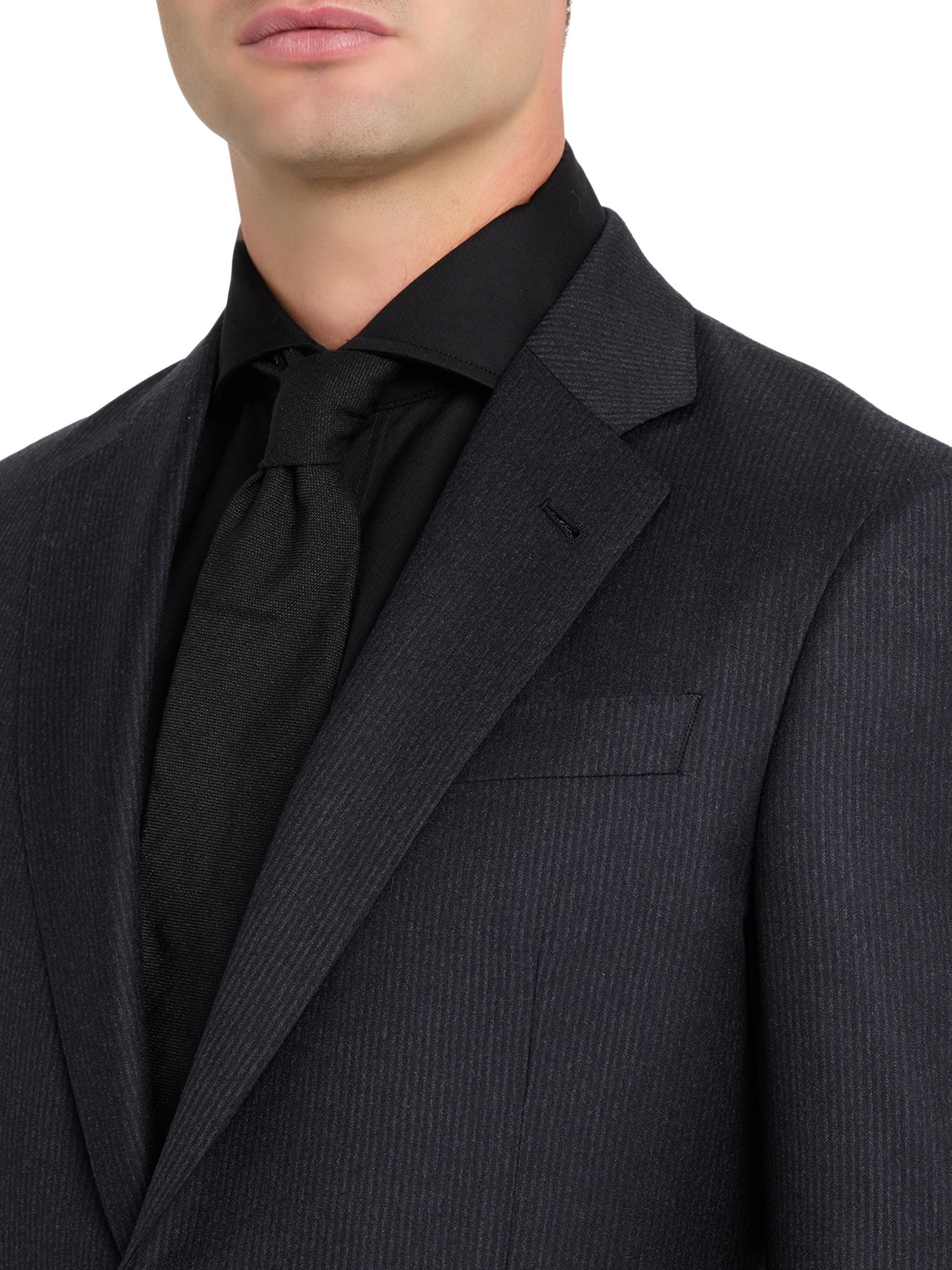 Giorgio Armani Micro Pinstriped Virgin-Wool Single-Breasted Suit