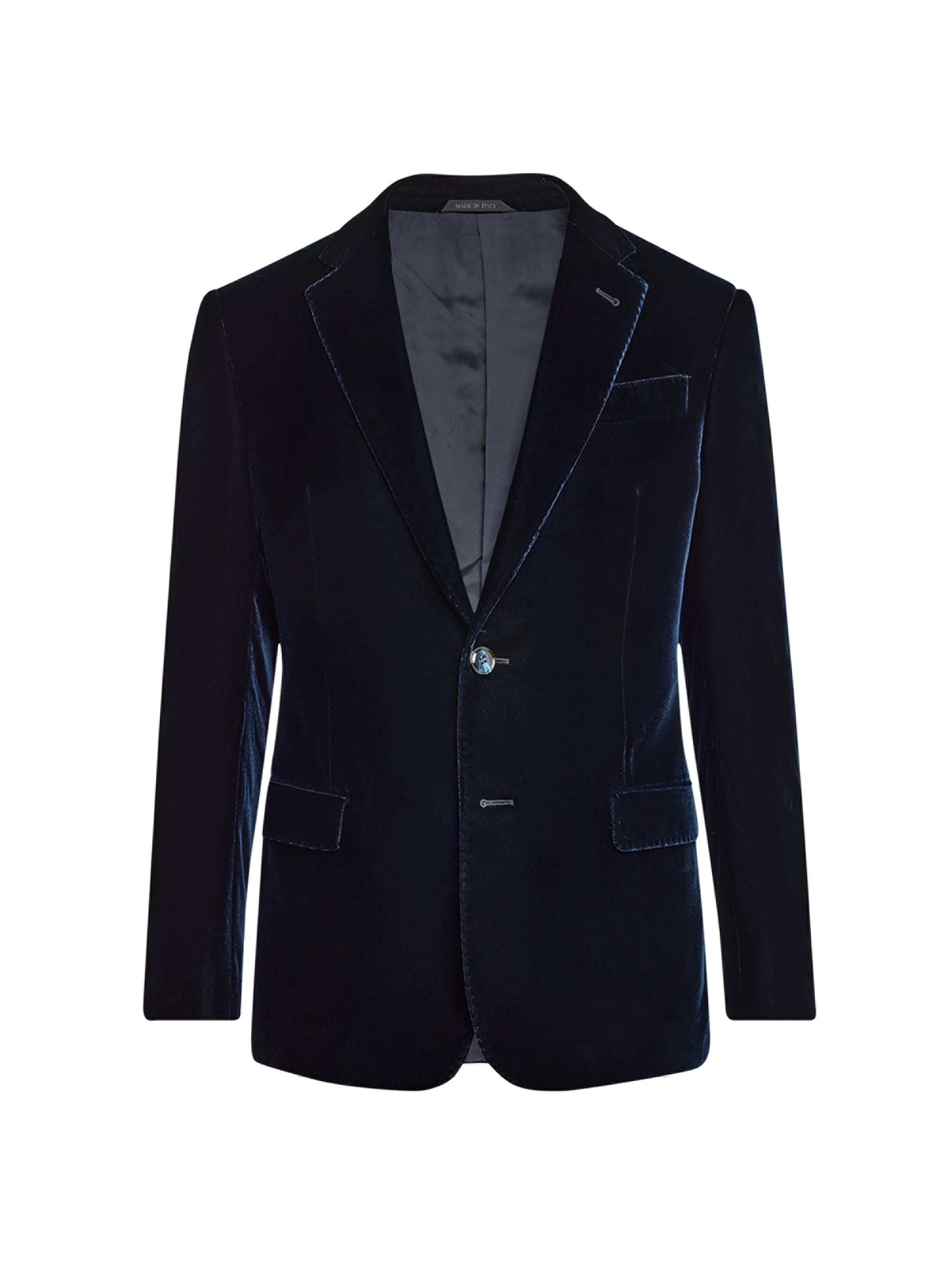 Giorgio Armani Men's Velvet Single-Breasted Sport Coat - Dark Navy