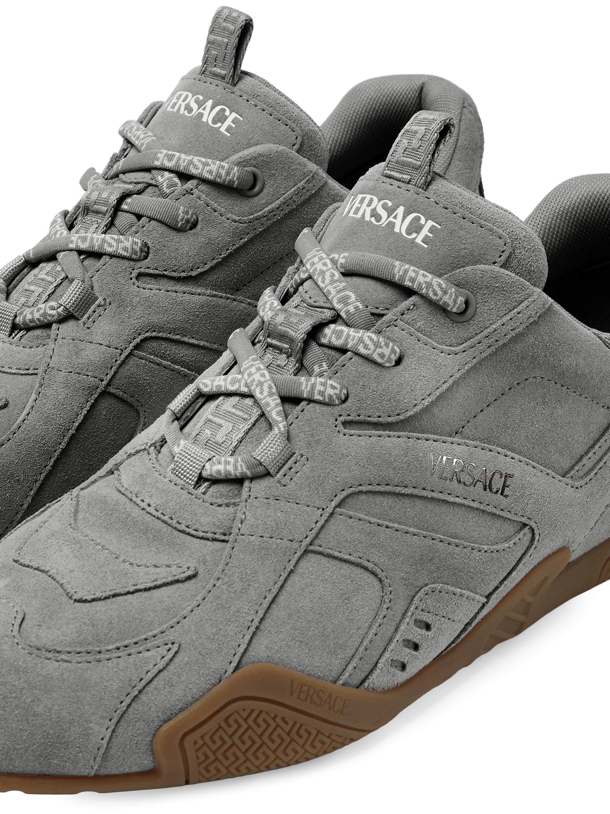 Versace Suede Low-Top Sneakers | Saks Fifth Avenue