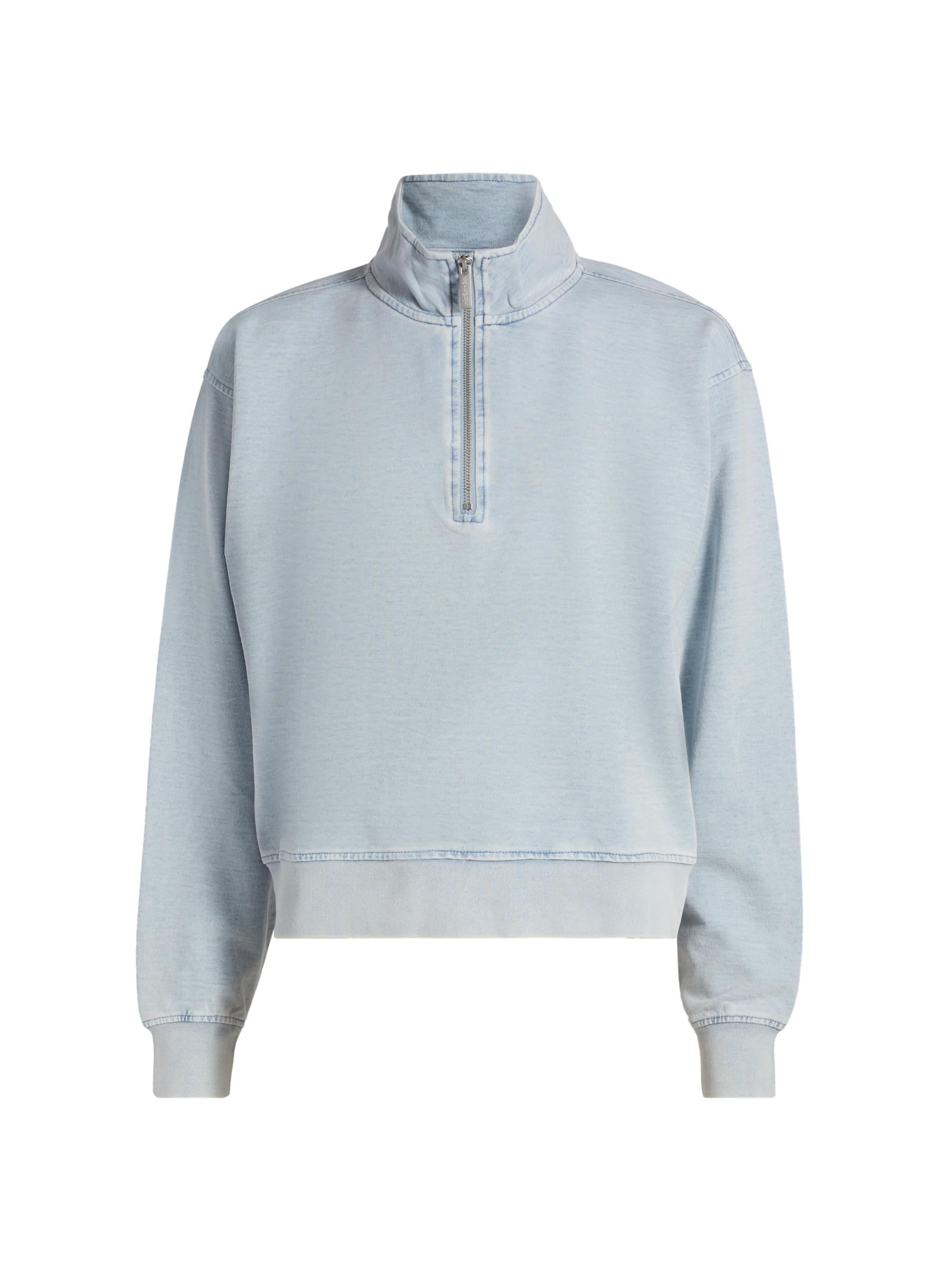 Quarter-Zip Long-Sleeve Sweatshirt