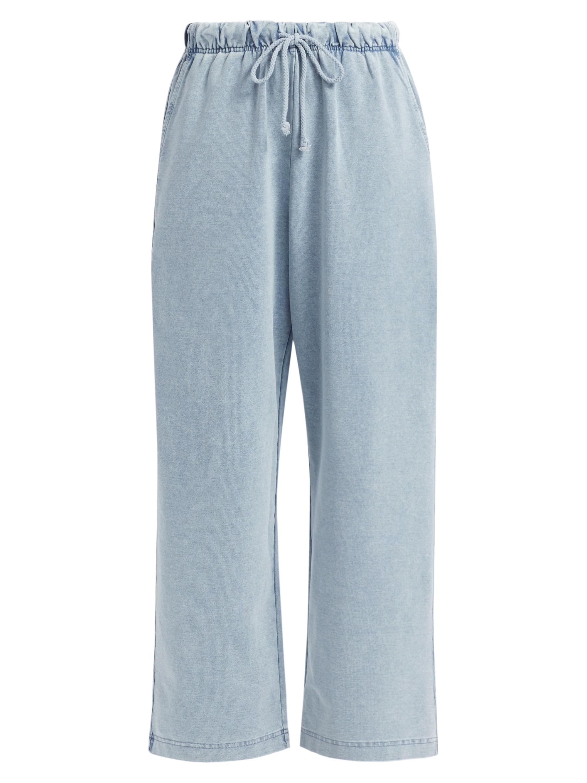 Stretch Cotton-Blend Drawstring Pants