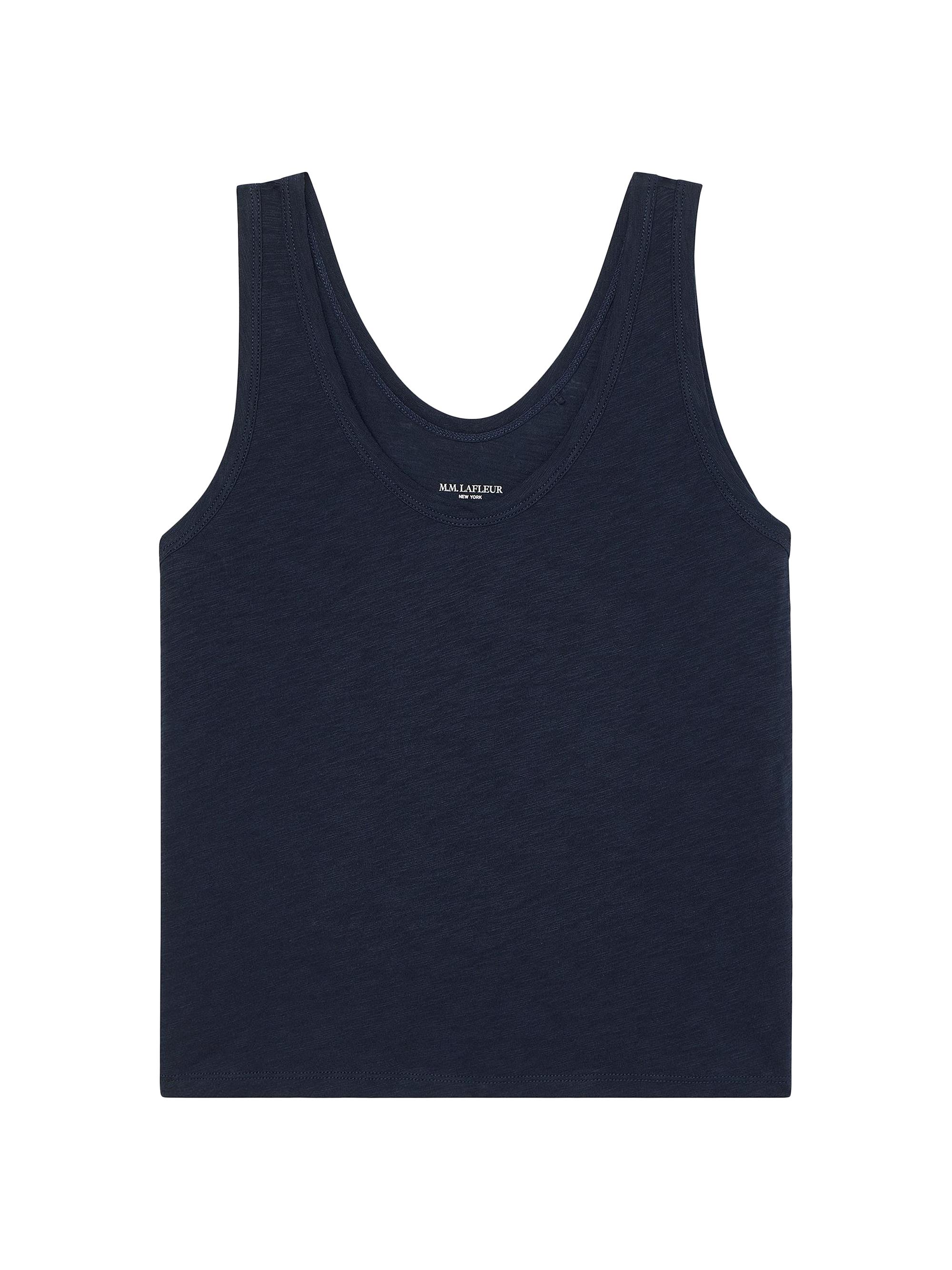 M.M.LaFleur Women's Wyatt Cotton Slub Tank Top - Dark Navy