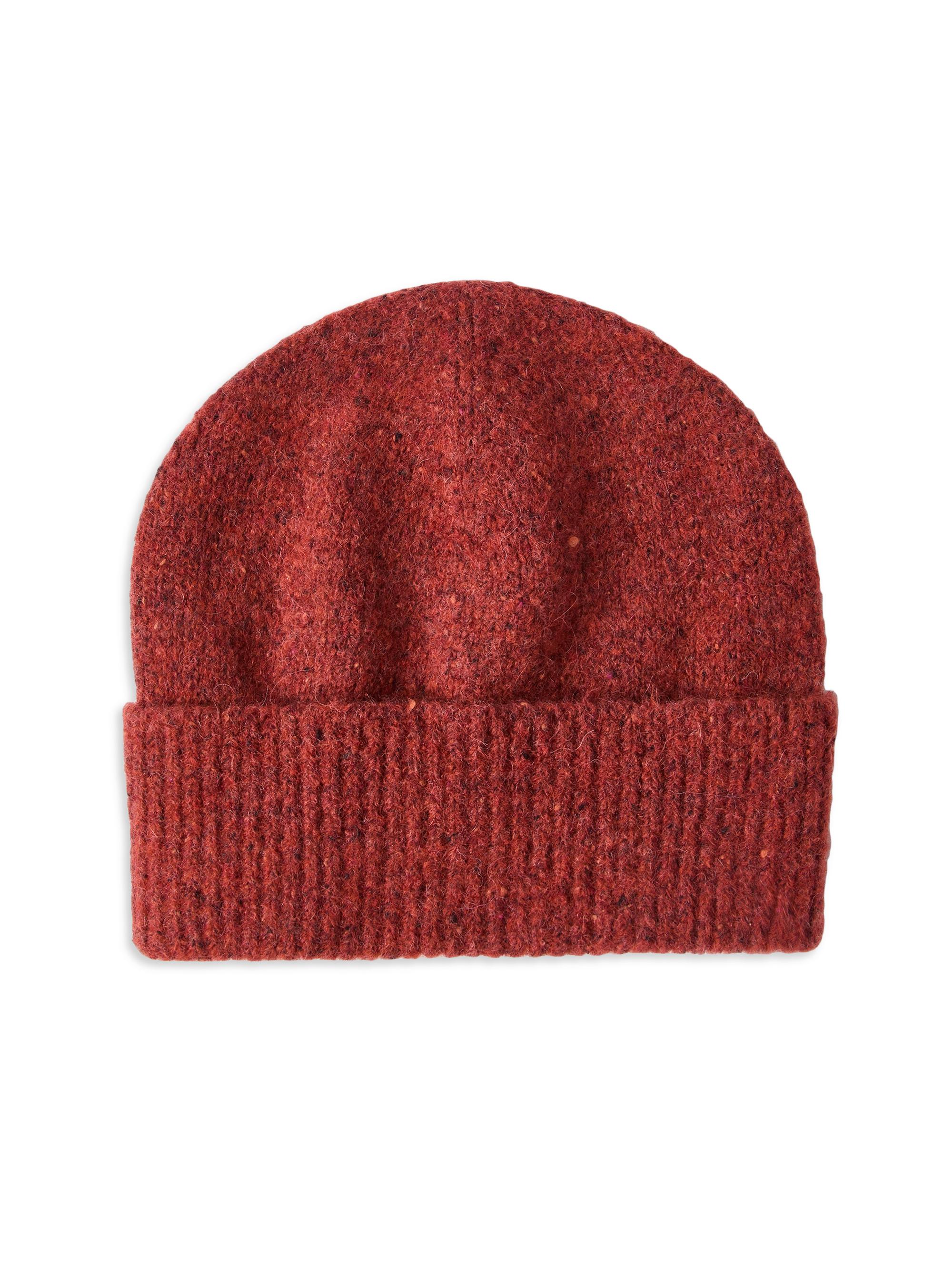 Brunello Cucinelli Men's Alpaca, Wool, Silk and Cotton Knit Beanie - Orange