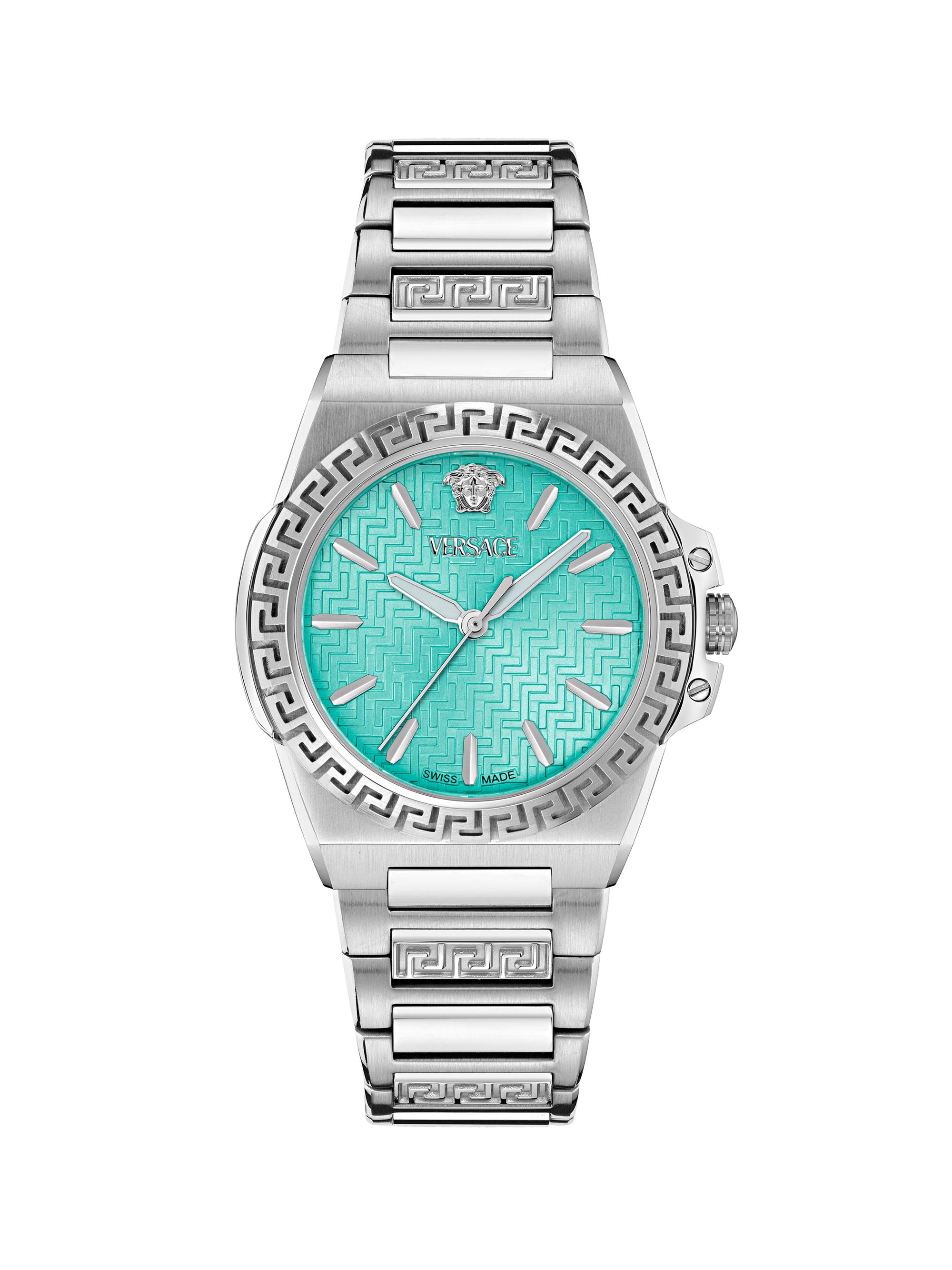 Versace Greca Twist Two-Tone Stainless Steel Watch | Saks Fifth Avenue