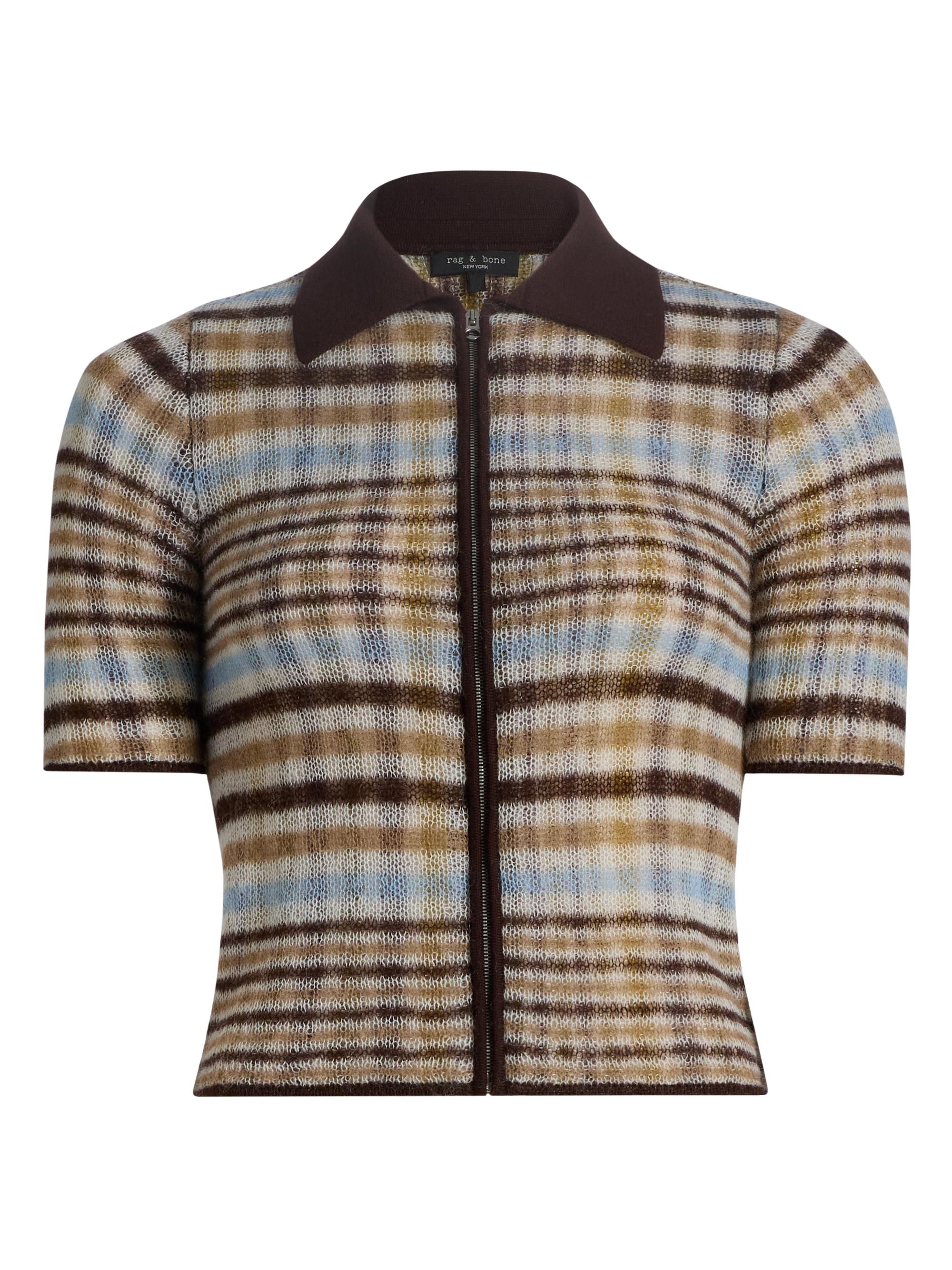 rag & bone Women's Leva Zip Polo Sweater -  Multi