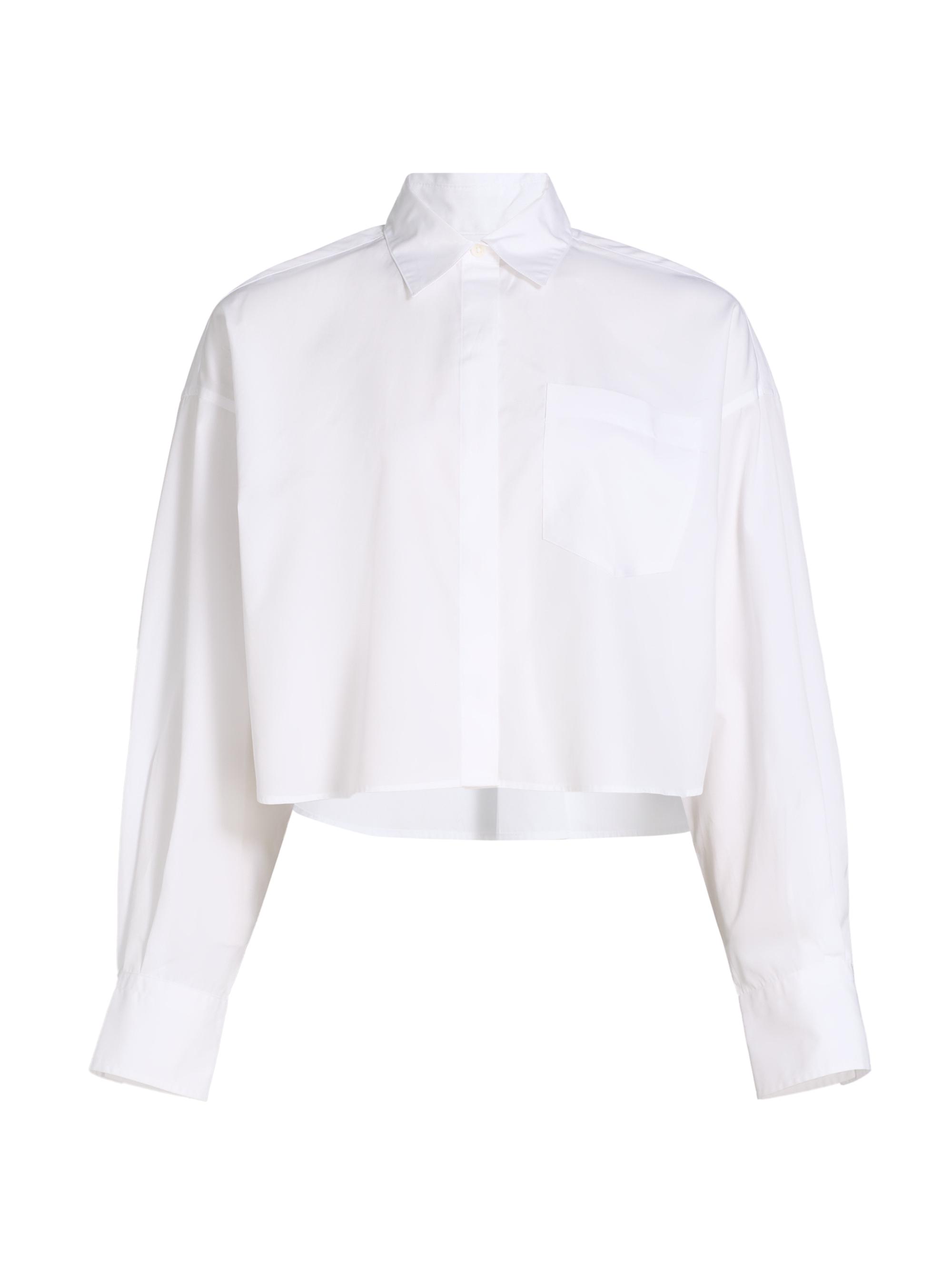 rag & bone Women's Marin Cropped Shirt - White