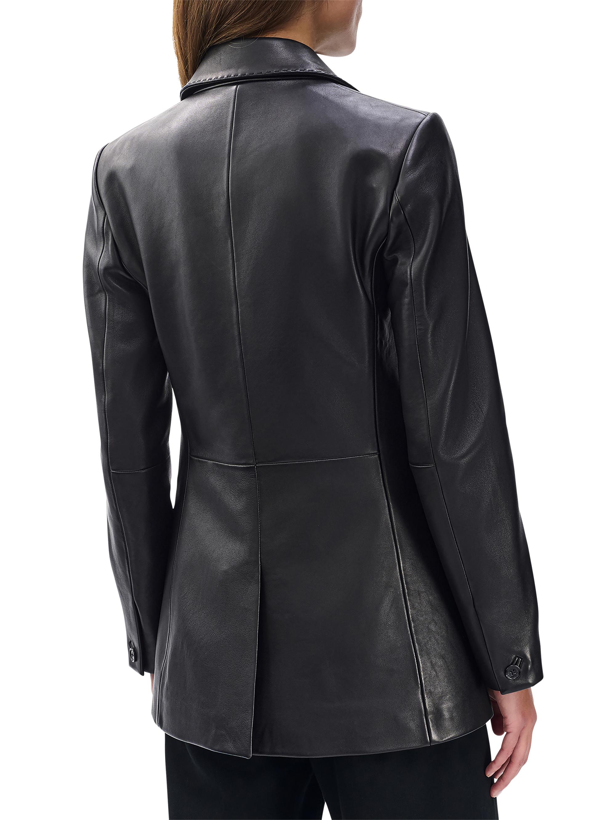 rag & bone NEWYORK レディース革ジャケット　羊革100%高級 rag & bone Ash Leather Single-Breasted Blazer | Saks Fifth Avenue