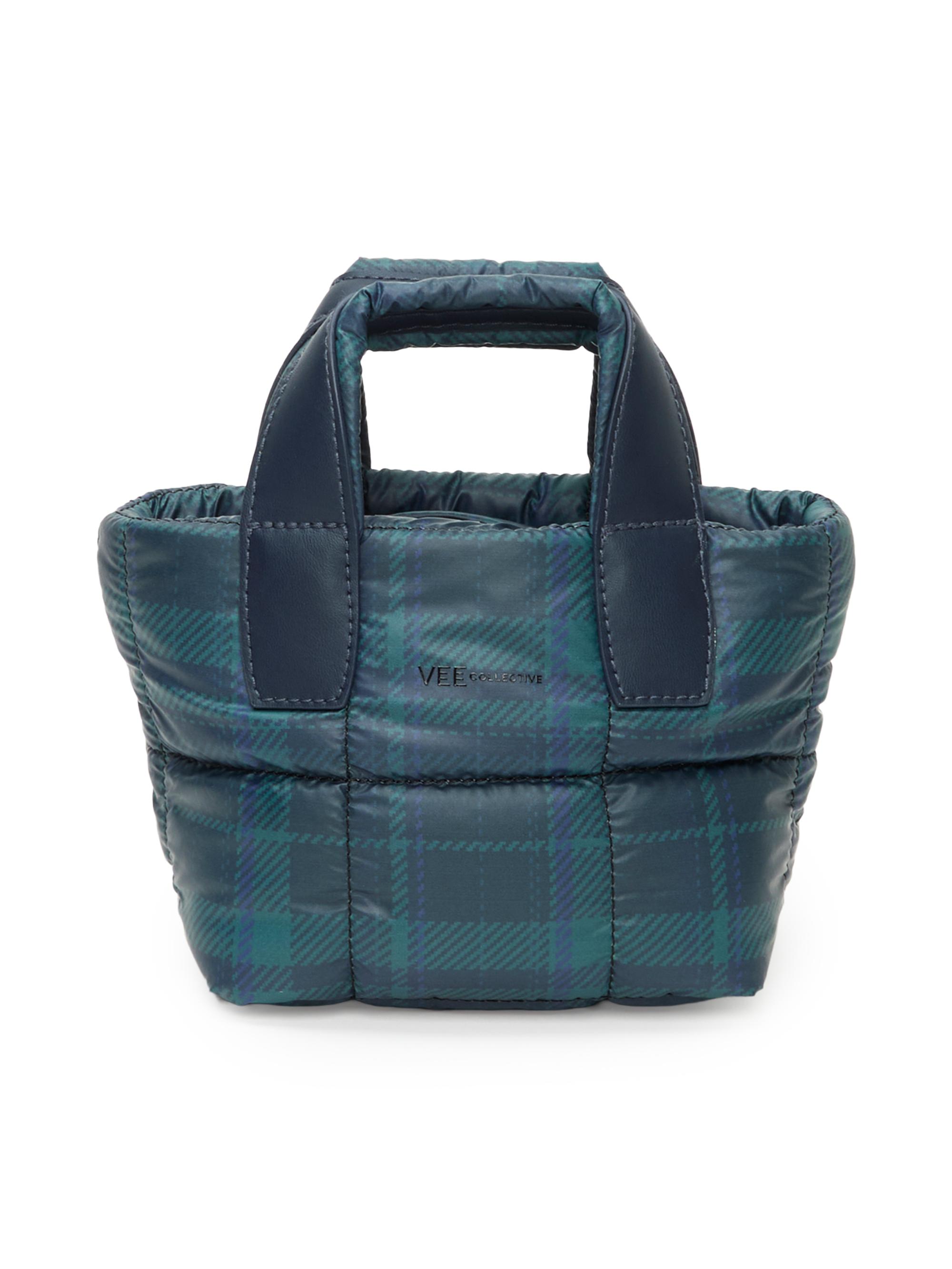 Vee Collective Women's Porter Micro Plaid Tote Bag - Ivy Plaid