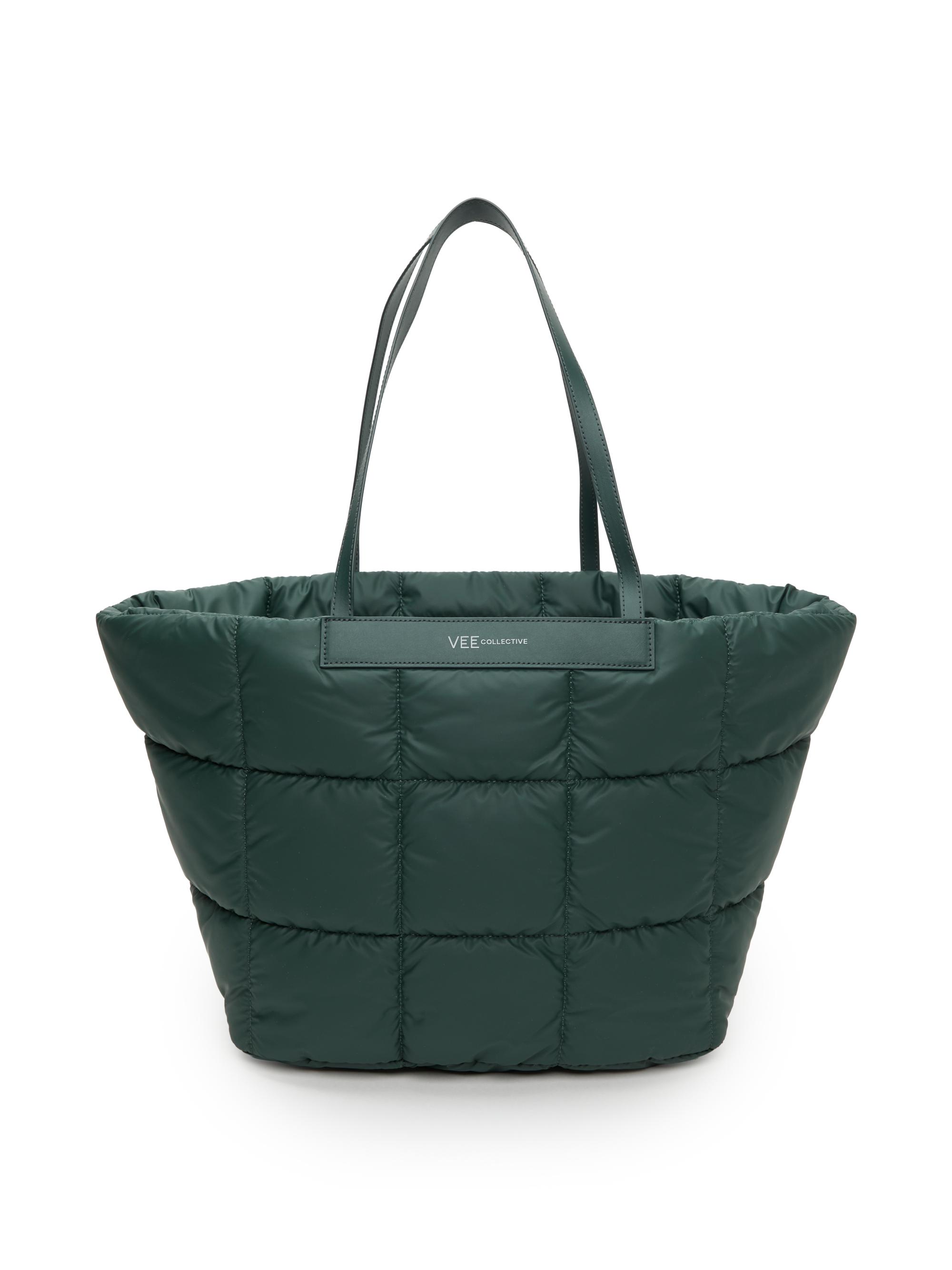 Vee Collective Women's Porter Basque Quilted Tote Bag - Bottle Green