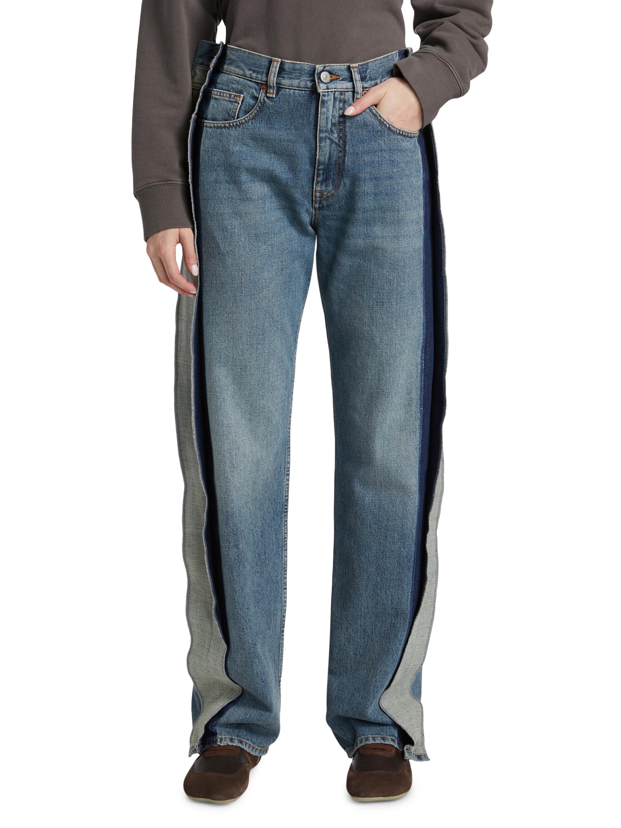MM6 Maison Margiela Straight-Leg Paneled Jeans | Saks Fifth Avenue