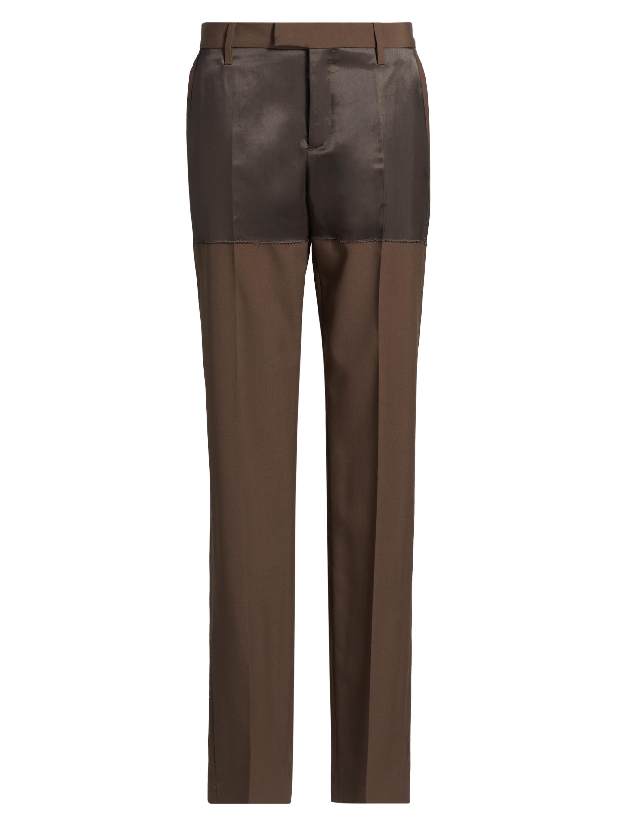 MM6 Maison Margiela Women's Two-Tone Pants - Chestnut