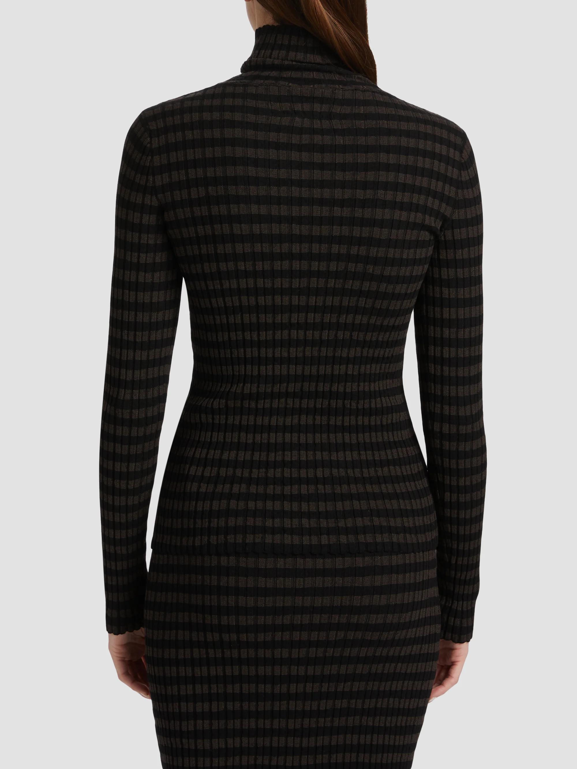 MM6 Maison Margiela Striped Mock-Turtleneck Sweater | Saks Fifth