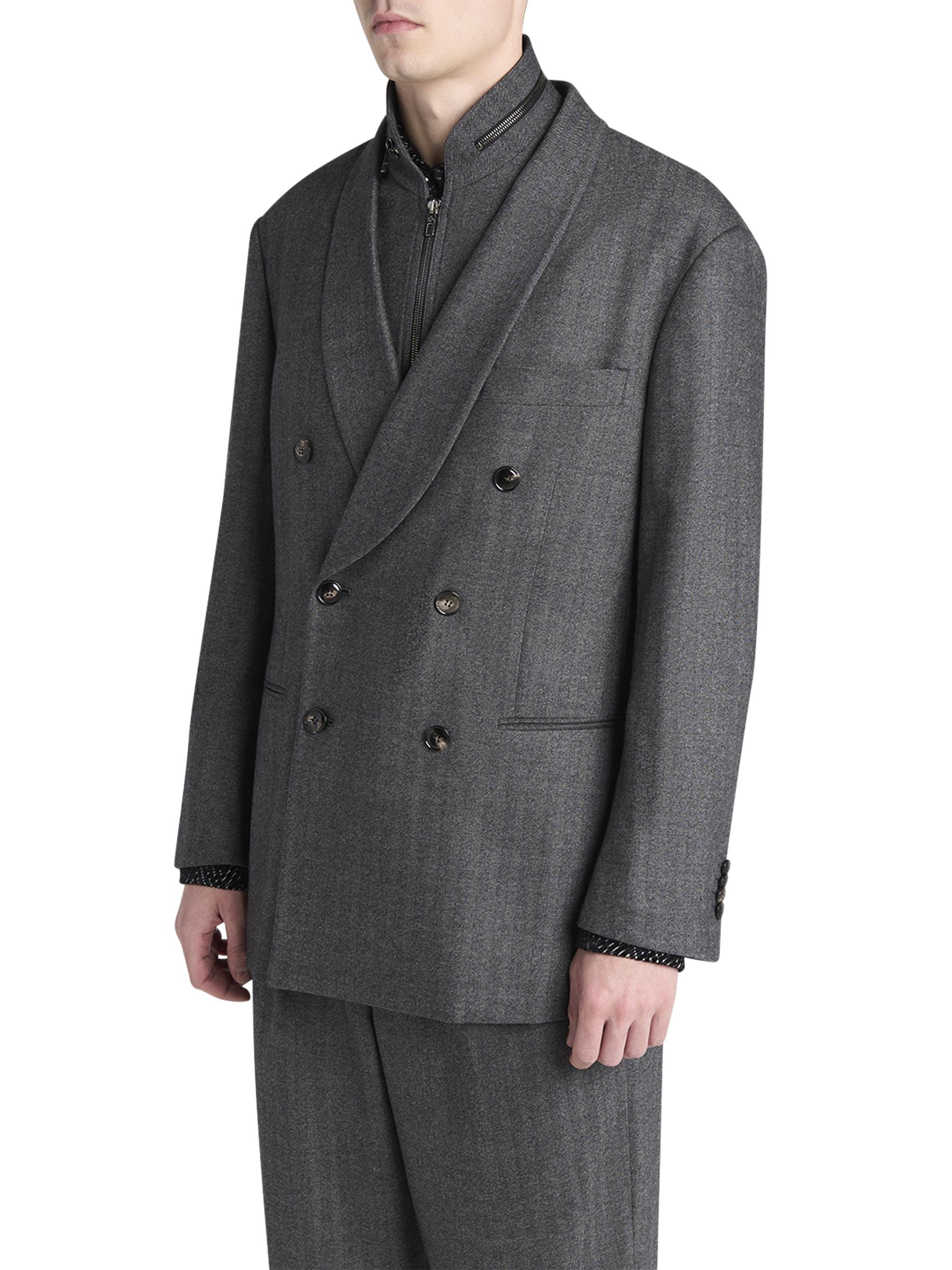 Giorgio Armani Herringbone Wool-Cashmere Relaxed-Fit Suit | Saks