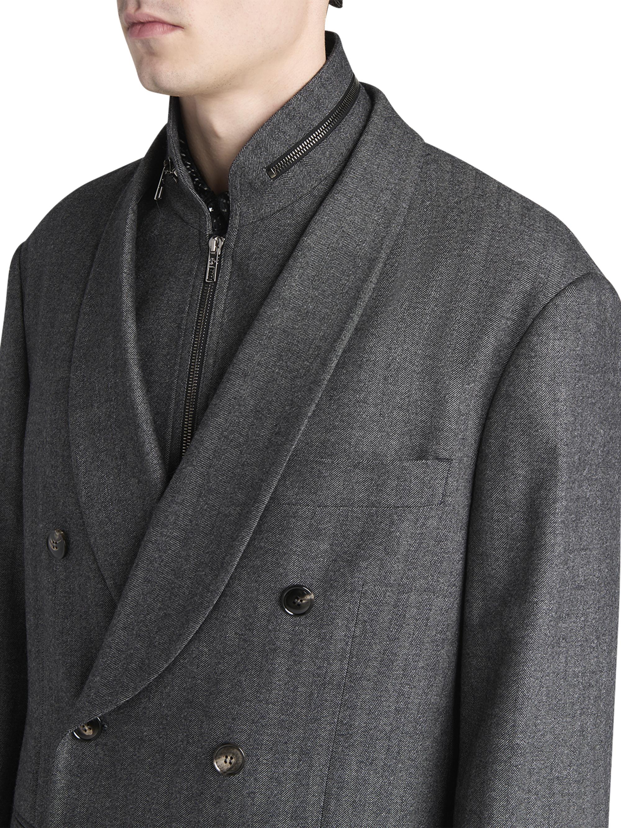 Giorgio Armani Herringbone Wool-Cashmere Relaxed-Fit Suit | Saks