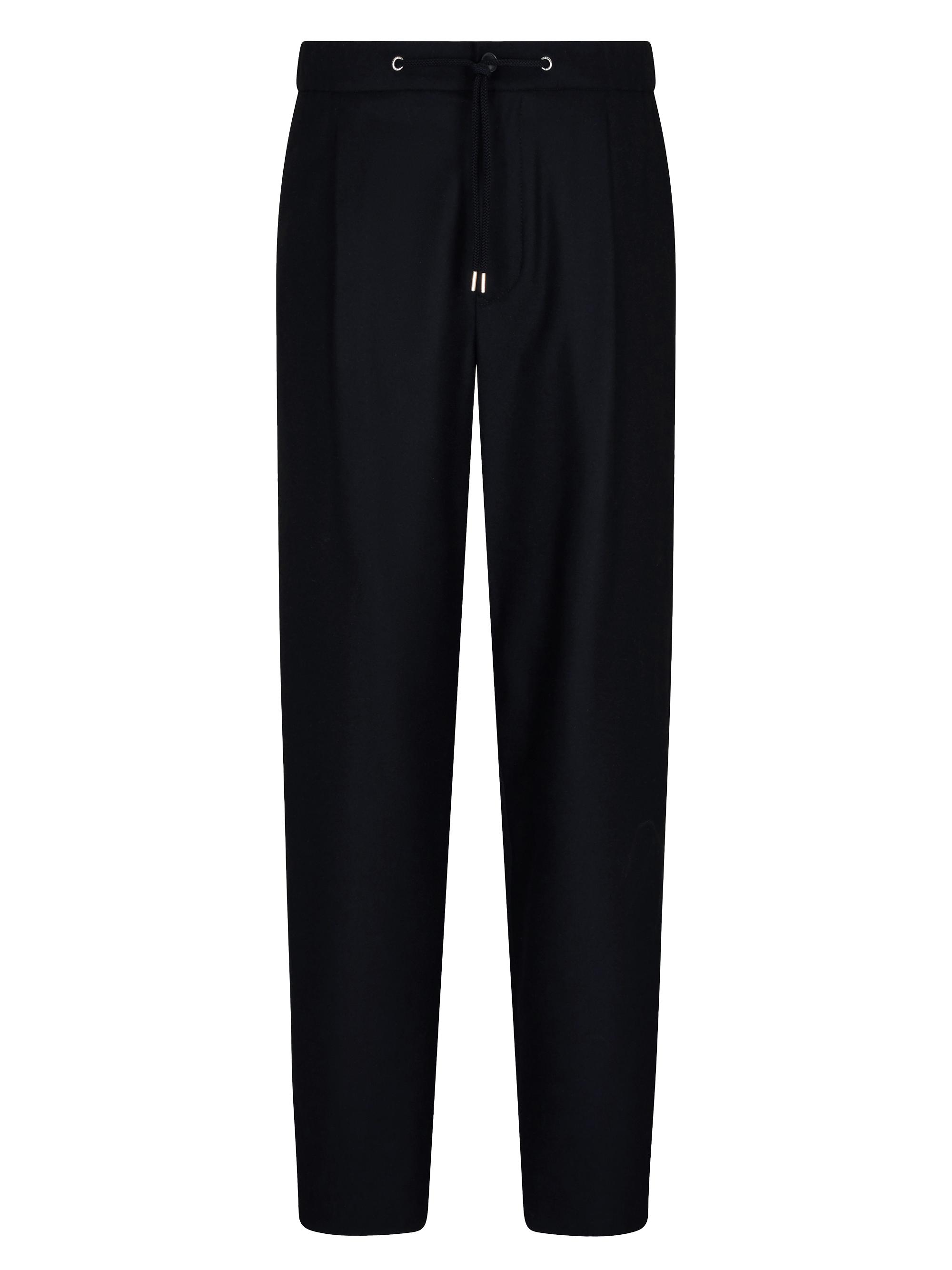 Giorgio Armani Men's Drawstring Stretch Cashmere Pants - Nero