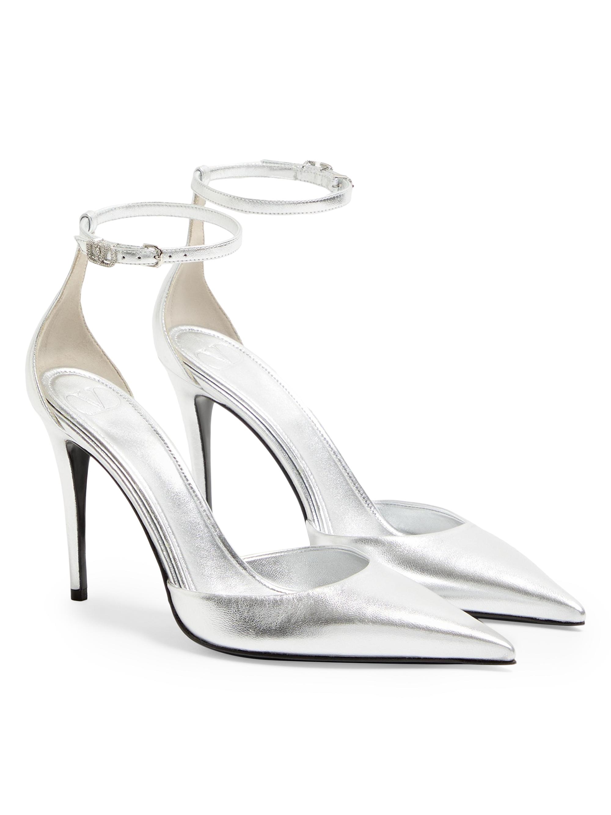 Valentino Garavani Eveninglam 100MM Pumps in Laminated Nappa