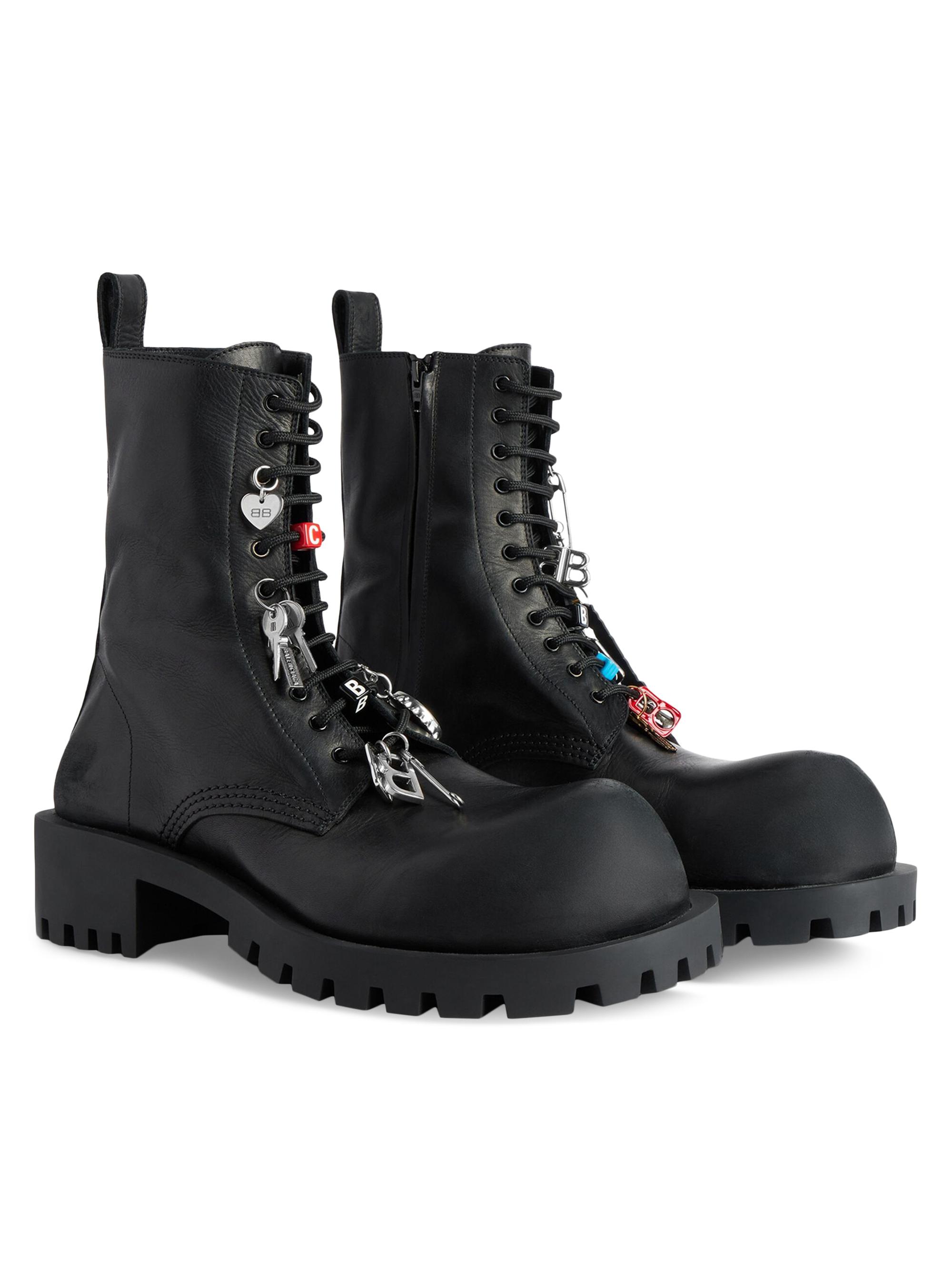 Balenciaga Hummer Lace-Up Booties | Saks Fifth Avenue