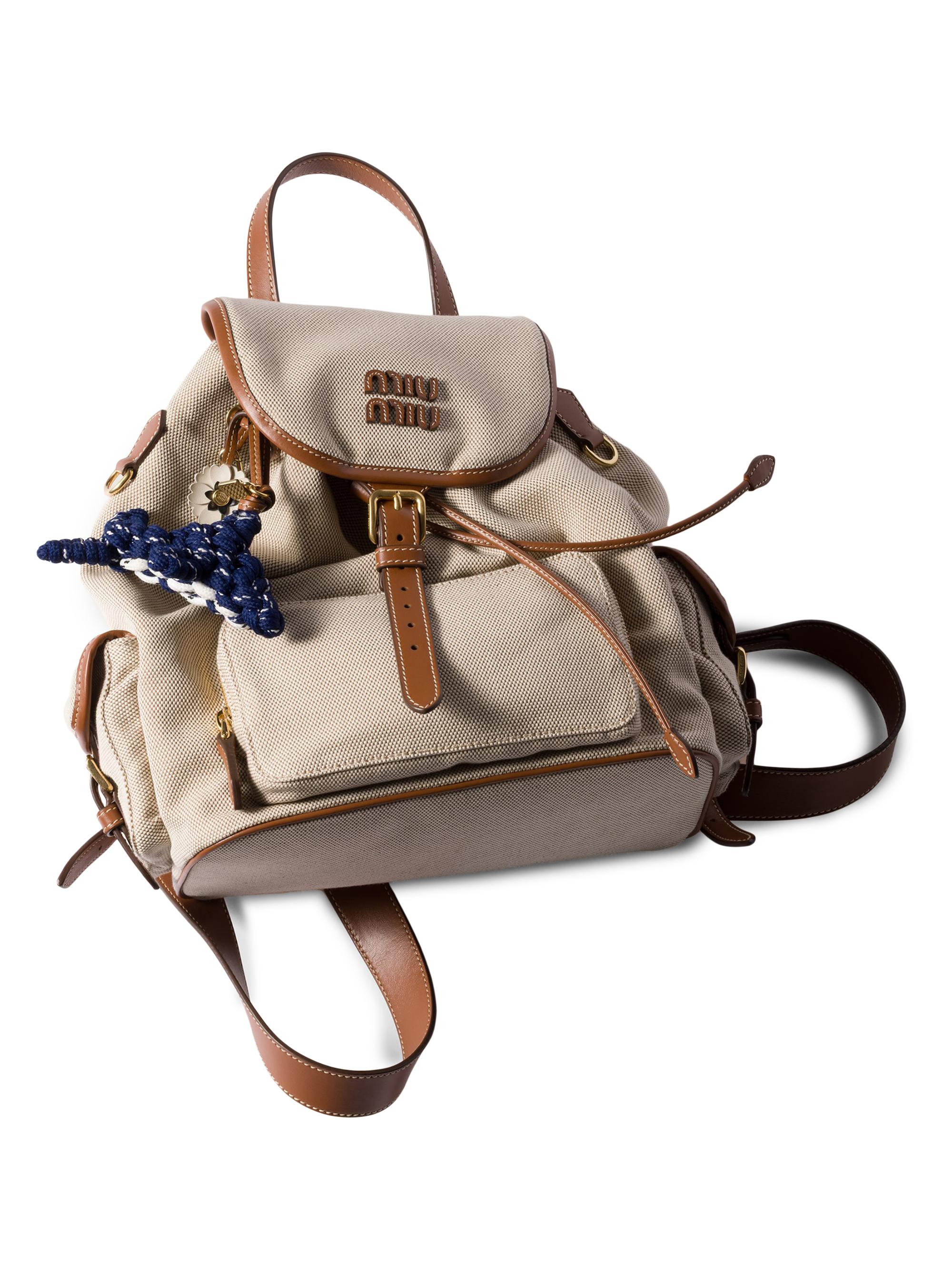 Miu Miu Cord and Leather Trick Bag Accessory | Saks Fifth Avenue