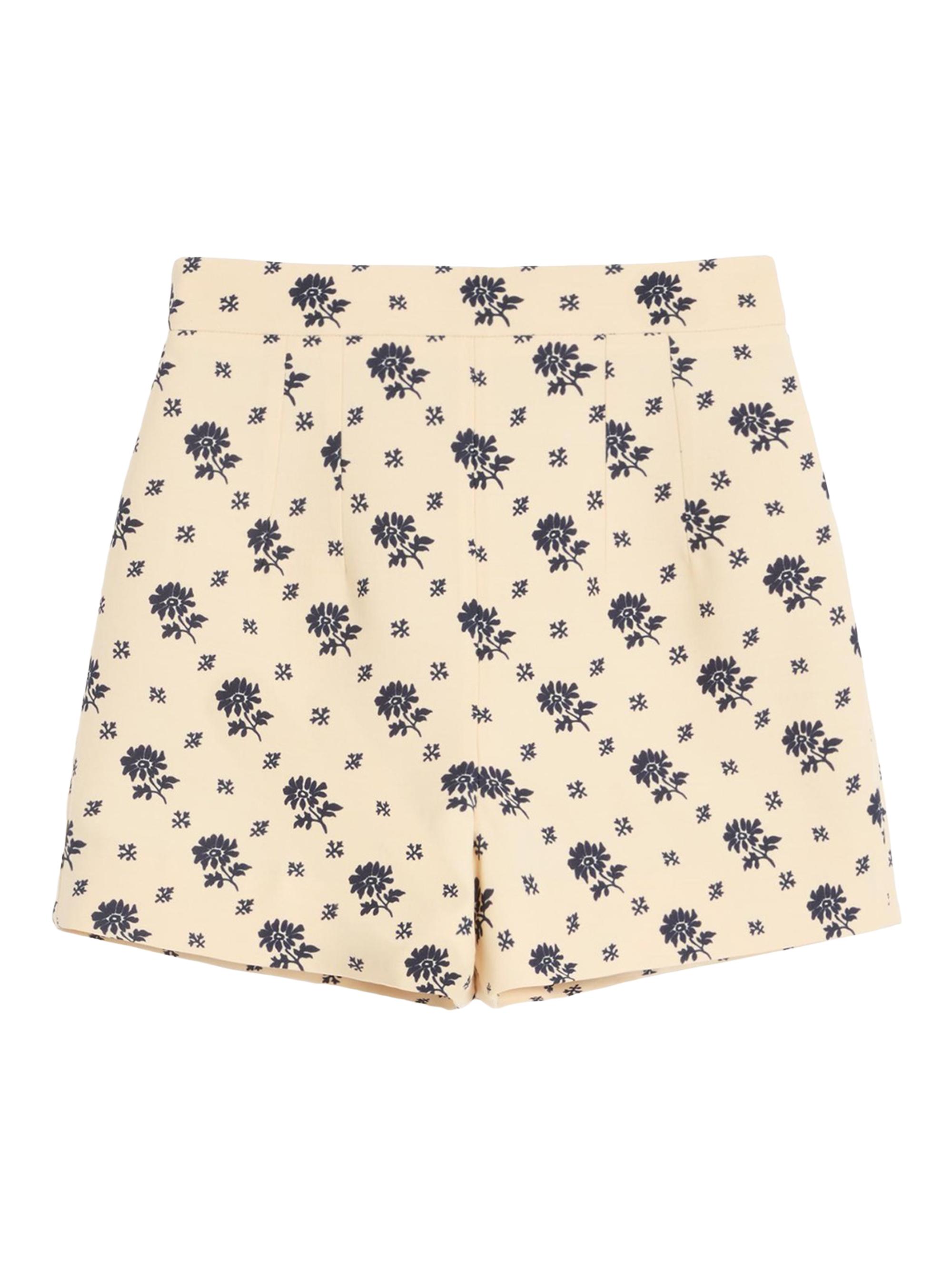 Valentino Garavani Women's Shorts in Crepe Couture - Latte Blue