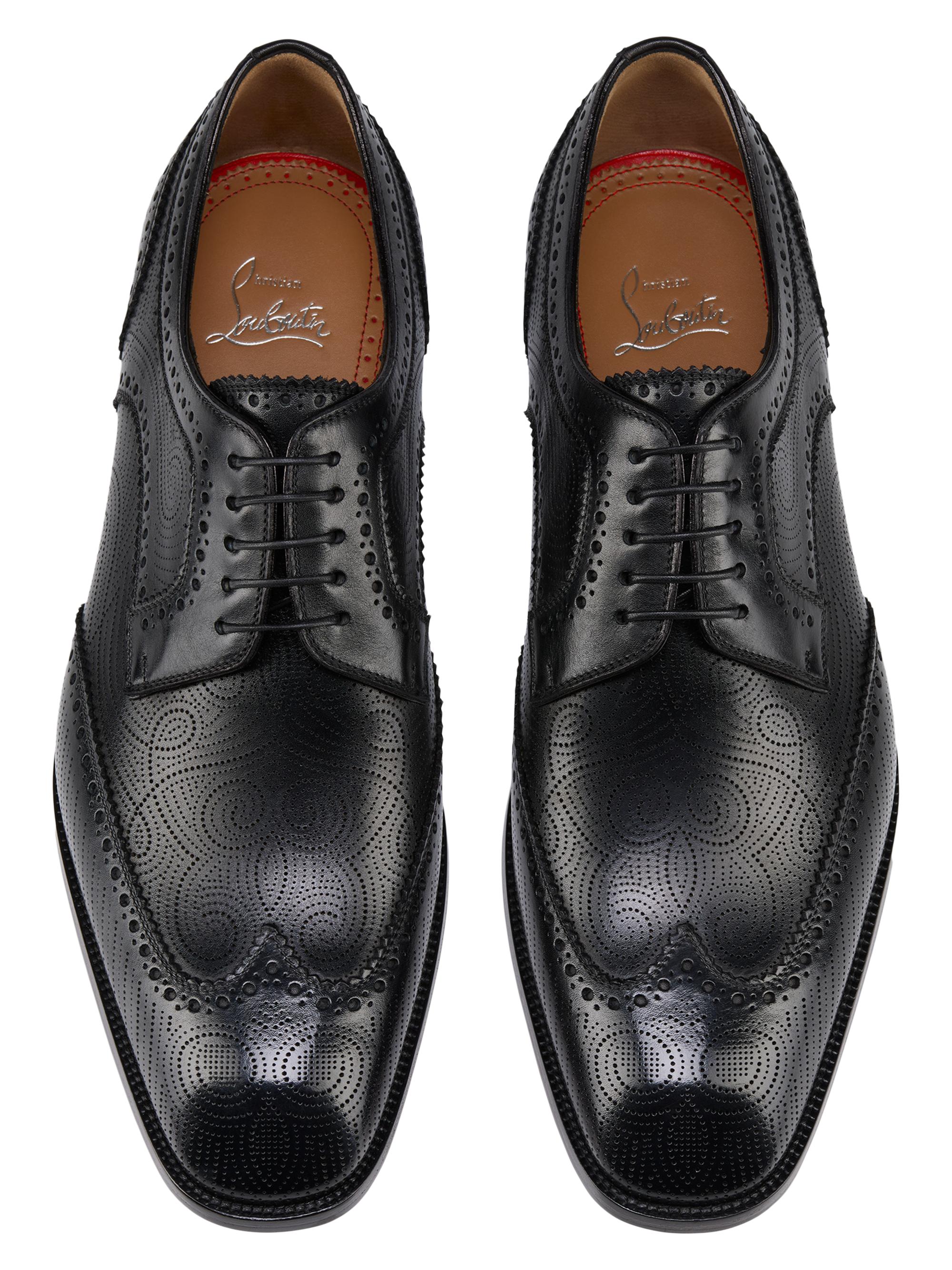 クリスチャンルブタンSimonaples Derby Calf Leather Christian Louboutin Grave Leather Derby Shoes | Saks Fifth Avenue